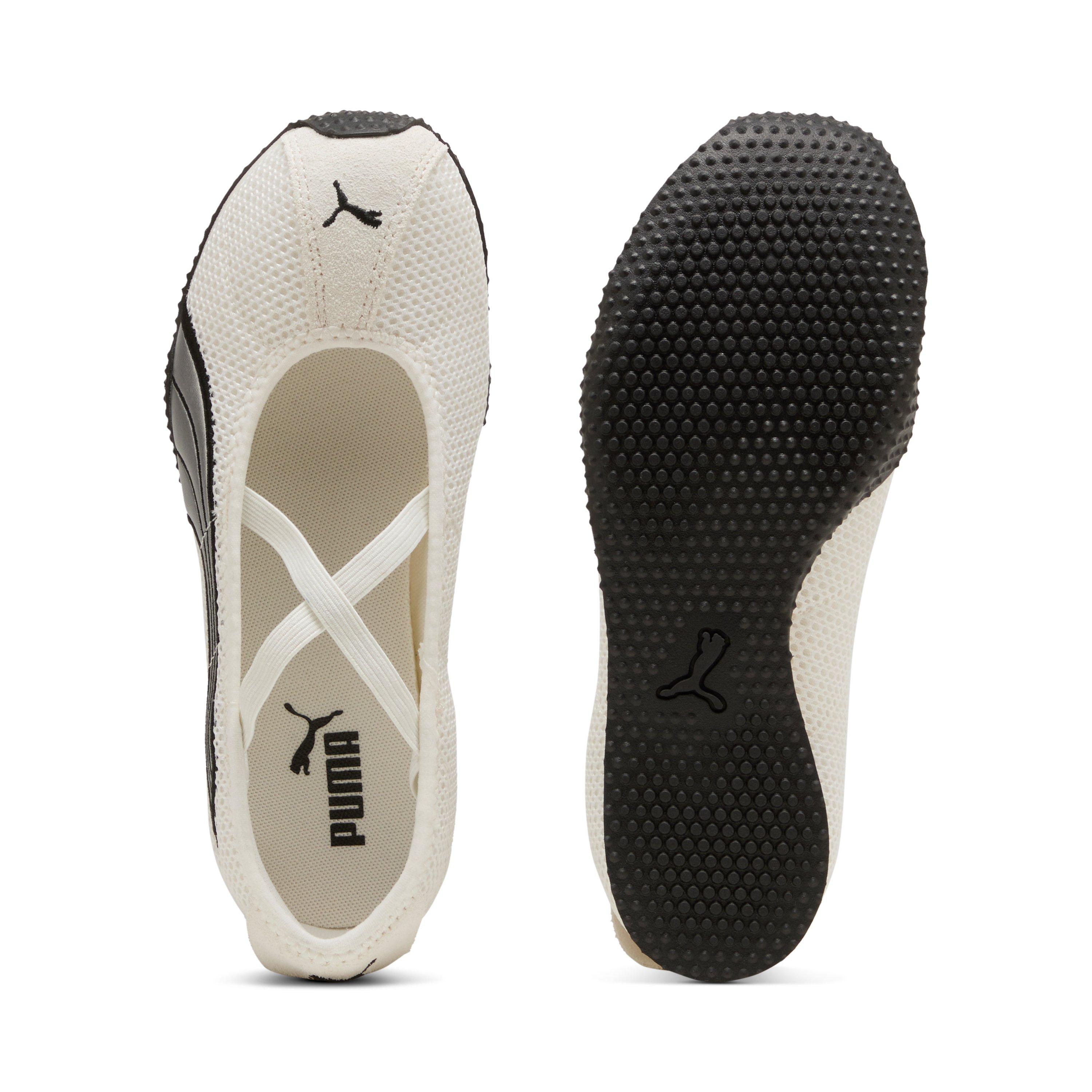 PUMA H-Street Ballet "Warm White/PUMA Silver" Women's Shoe - WHITE/SILVER Thumbnail View 4