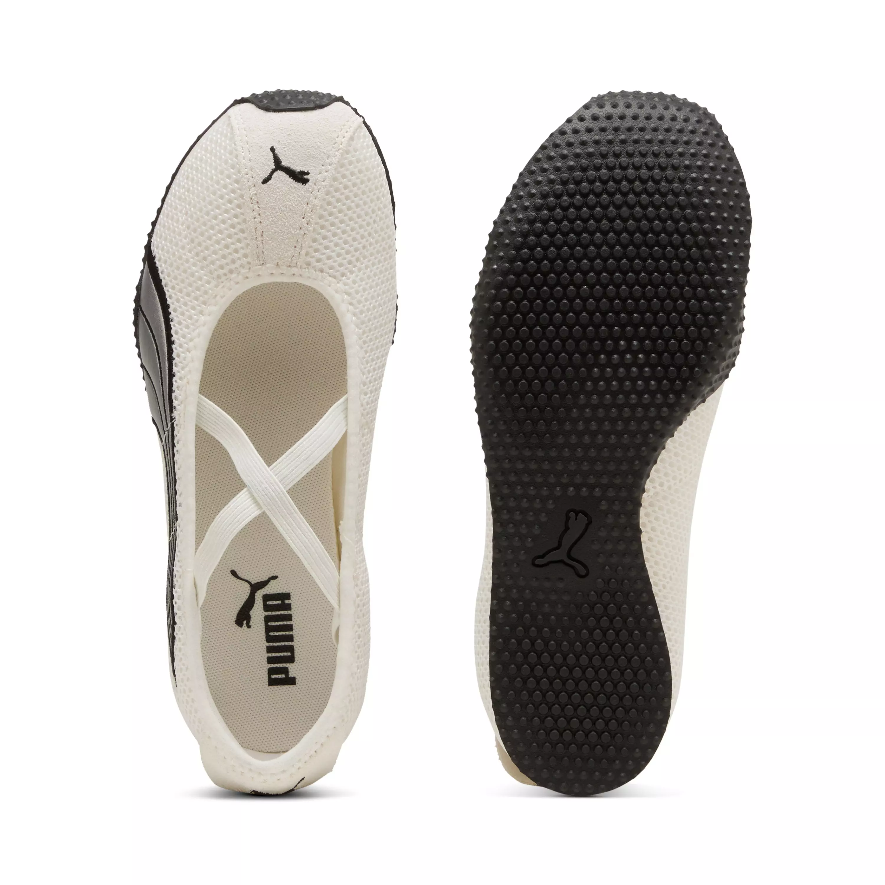 PUMA H-Street Ballet "Warm White/PUMA Silver" Women's Shoe - WHITE/SILVER