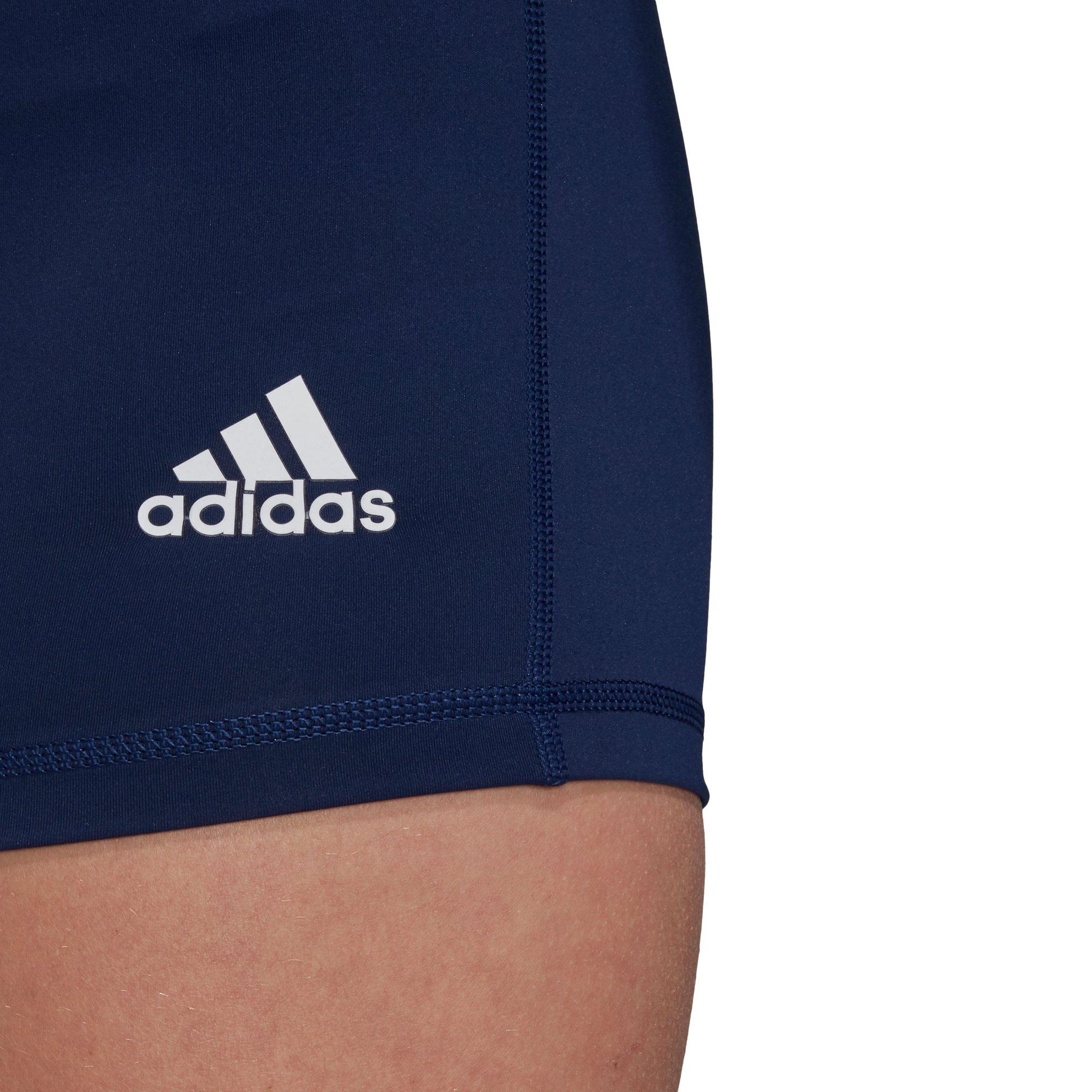 adidas Women's 4in "Navy" Compression Short Leggings - NAVY Thumbnail View 4