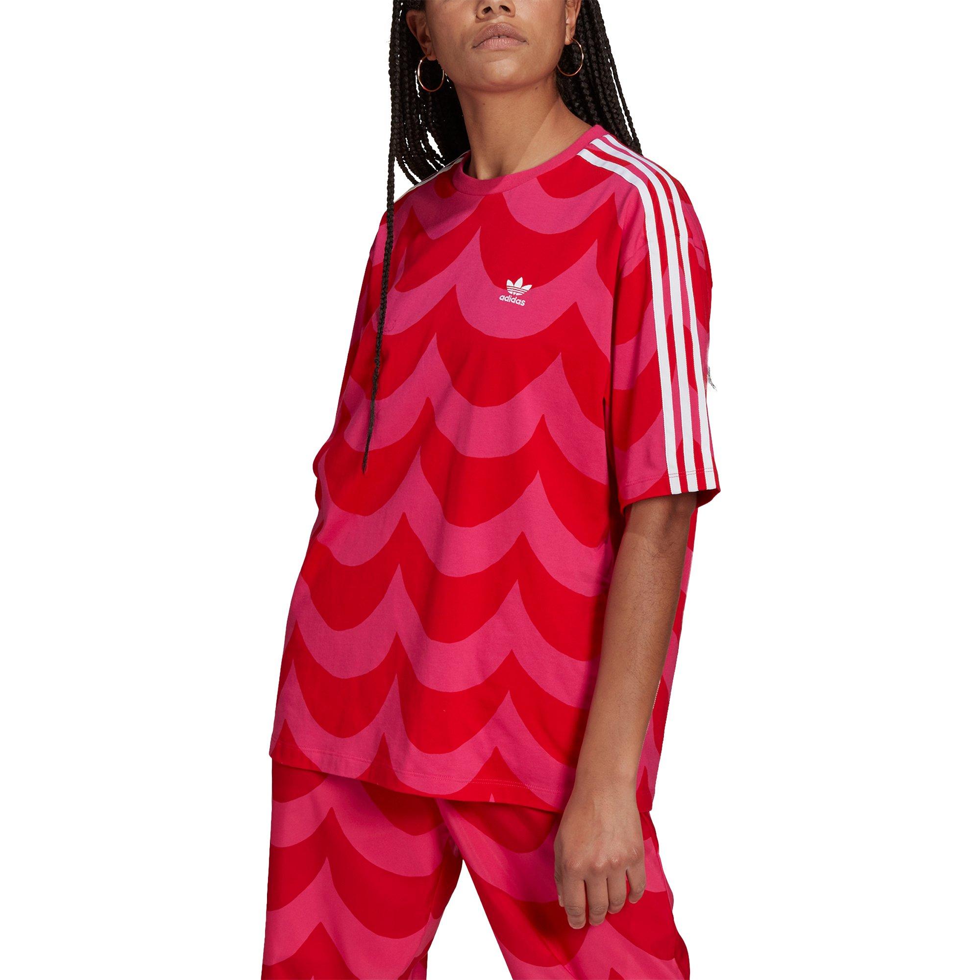 Buy adidas Originals Womens X Marimekko Cuffed Woven Track Pants Vivid Red/Team  Real Magenta