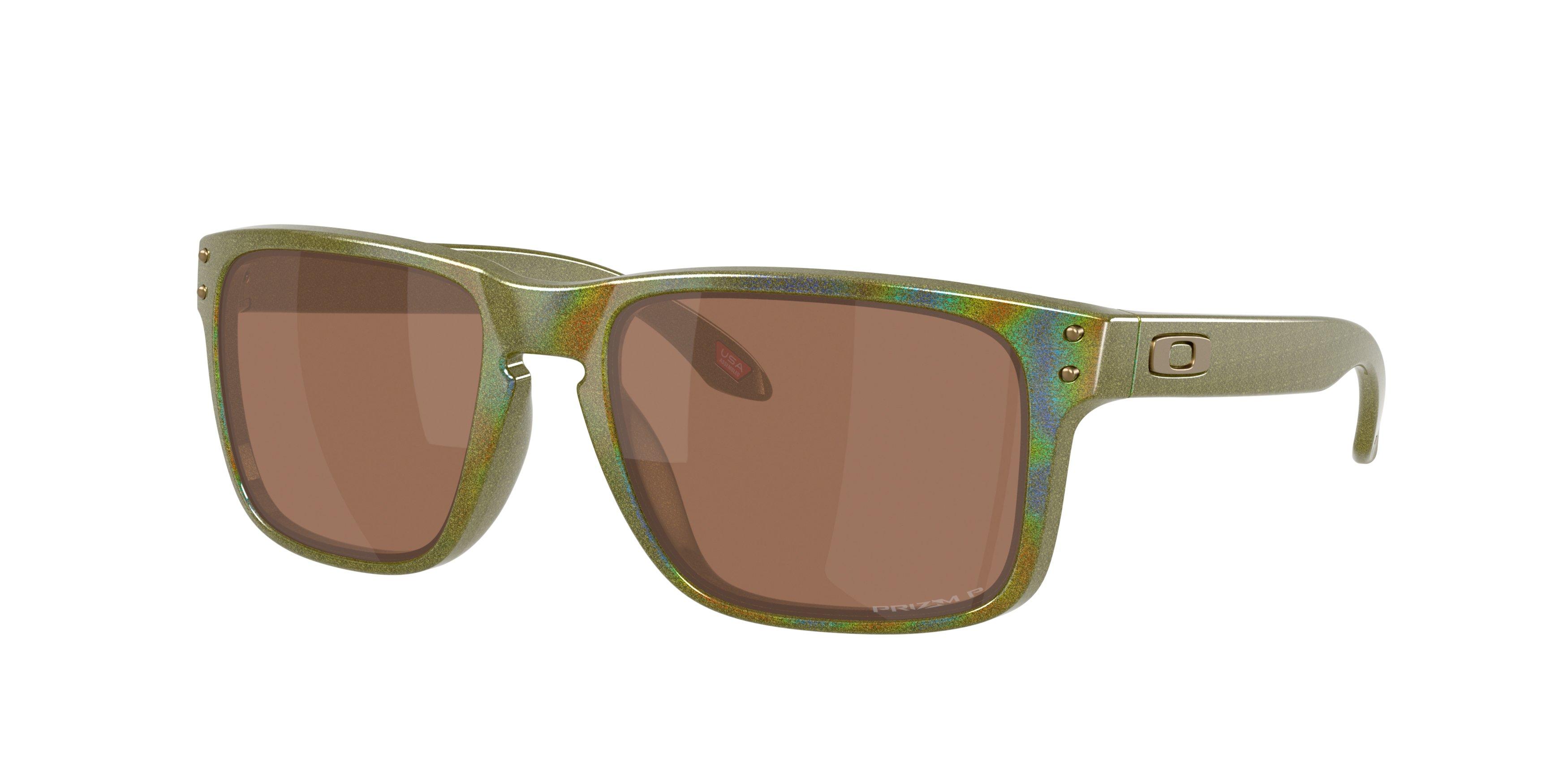 Oakley Holbrook Prizm Tungsten Polarized Sunglasses &ndash; Fern Spacedust - GREEN/BROWN Thumbnail View 1