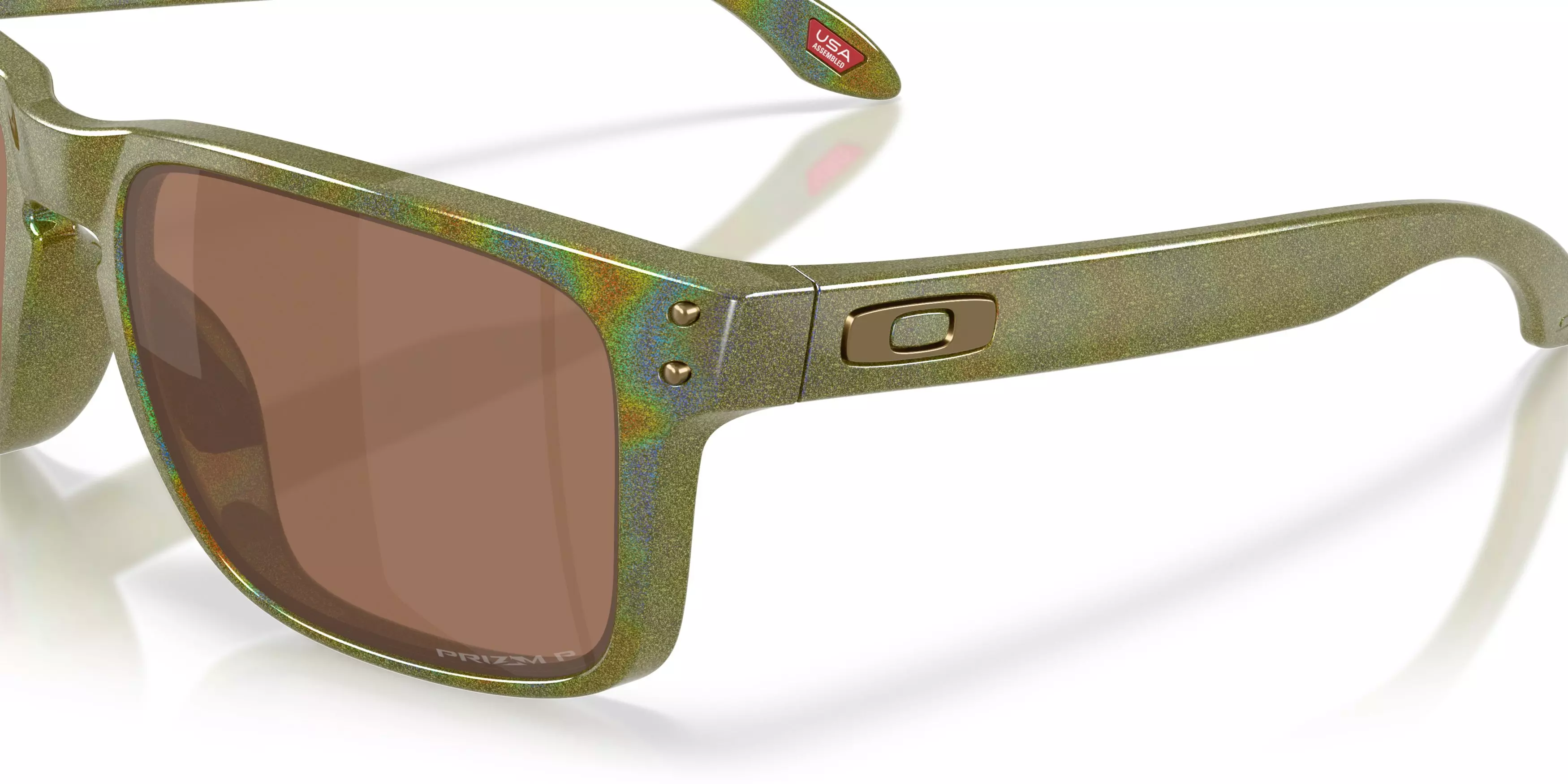 Oakley Holbrook Prizm Tungsten Polarized Sunglasses – Fern Spacedust - GREEN/BROWN