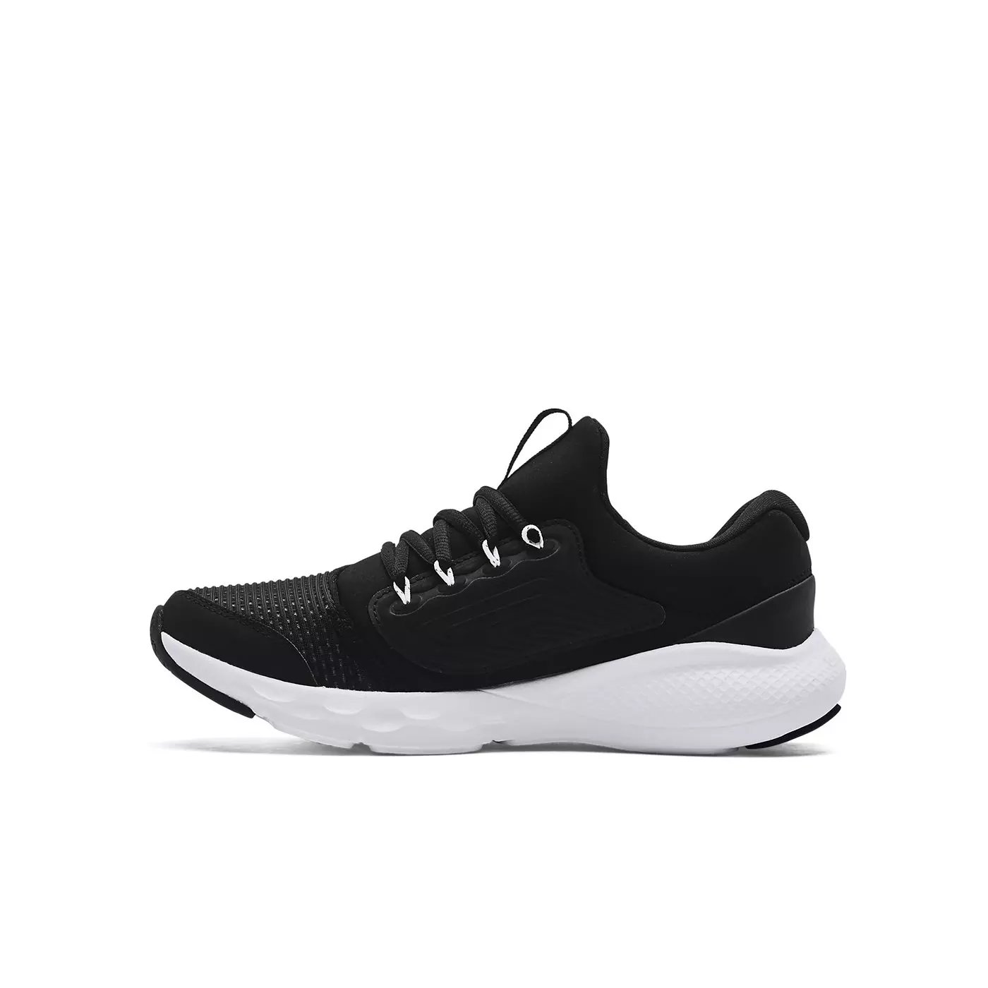 Under Armour Charged Vantage 2 "Black/White" Grade School Boys' Running Shoe - BLACK/WHITE