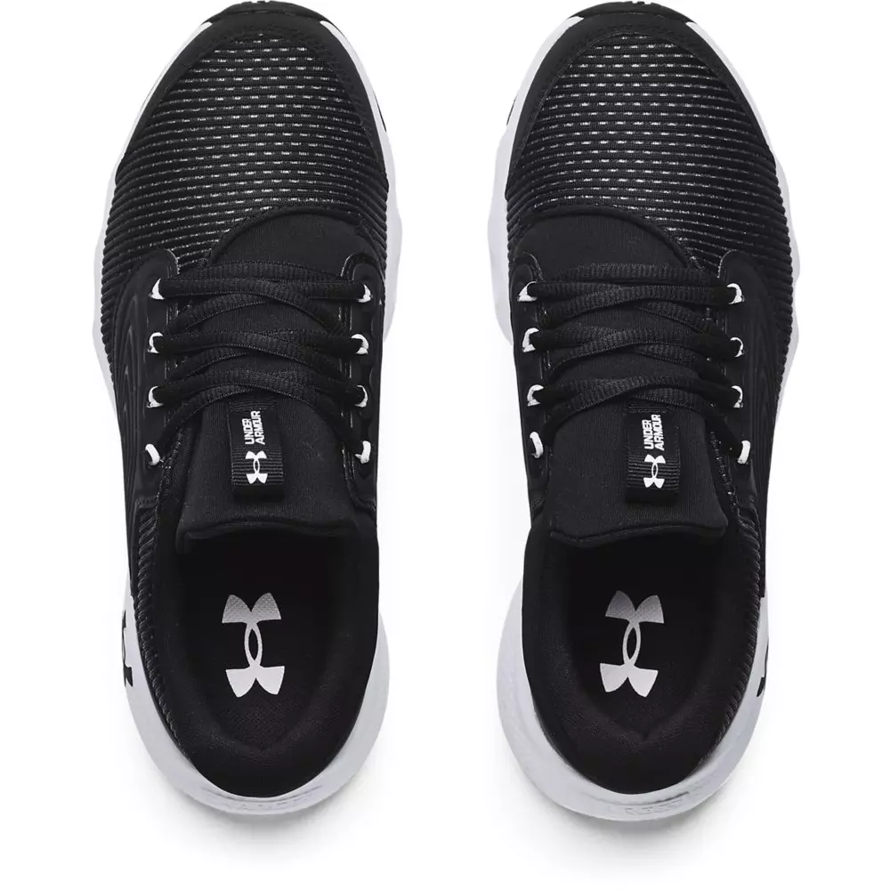 Under Armour Charged Vantage 2 "Black/White" Grade School Boys' Running Shoe - BLACK/WHITE