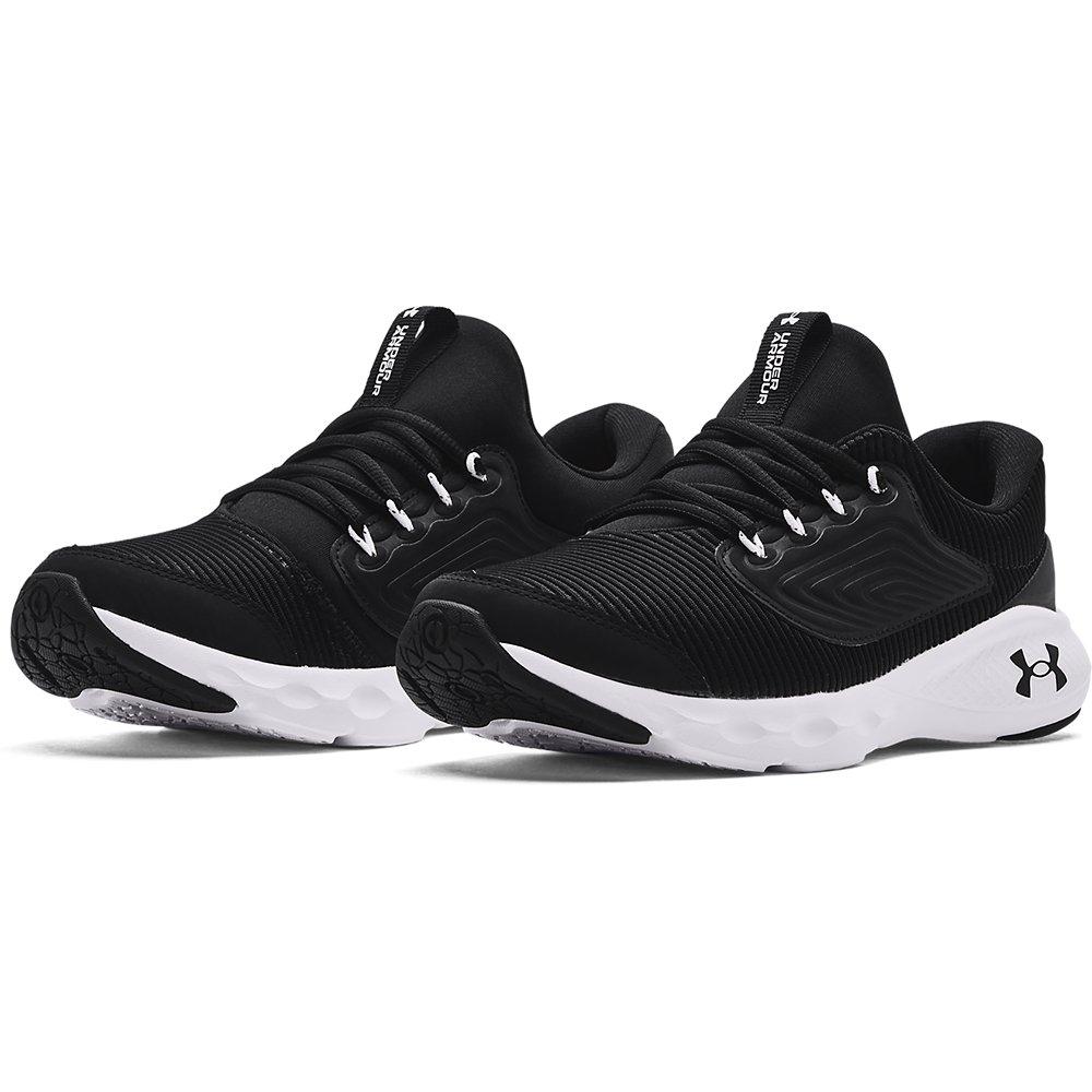 Under Armour Charged Vantage 2 Grade School Boys' "Black/White" Running Shoe