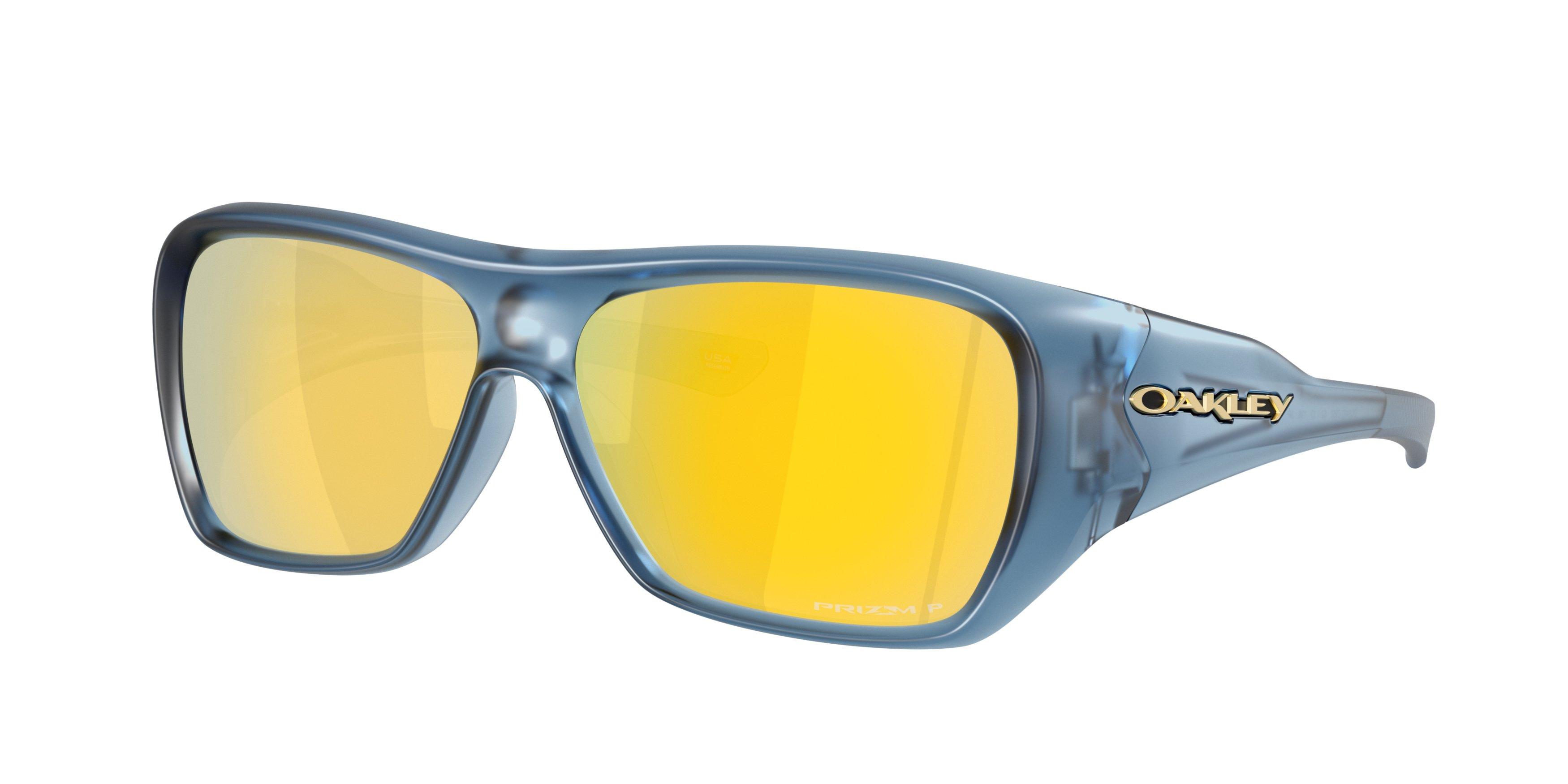 Oakley Chaminade Prizm 24K Polarized Sunglasses &ndash; Matte Trans Abyss - BLACK/GOLD Thumbnail View 1