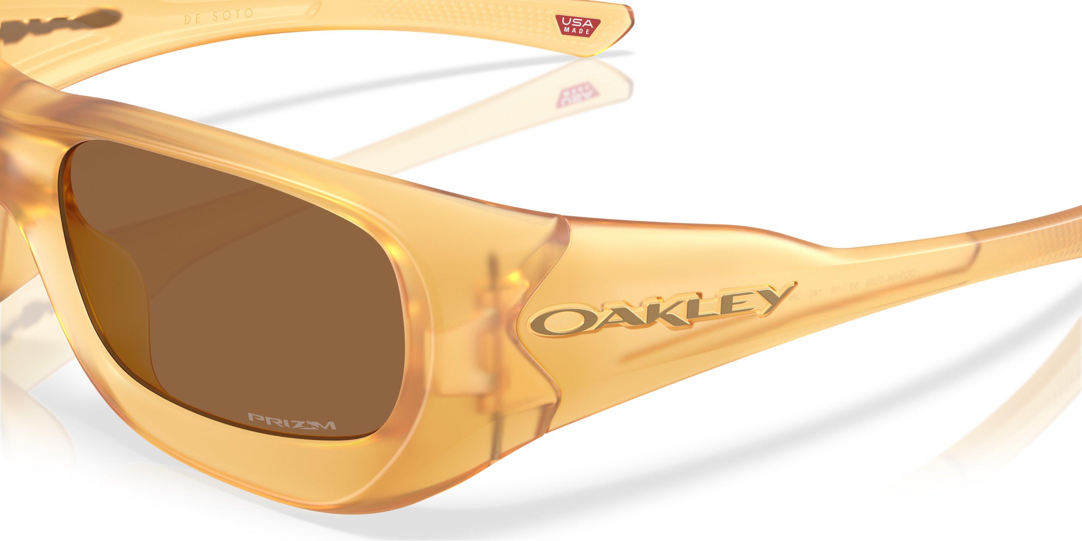 Oakley De Soto Prizm Bronze Sunglasses &ndash; Matte Trans Light Curry - ORANGE Thumbnail View 4