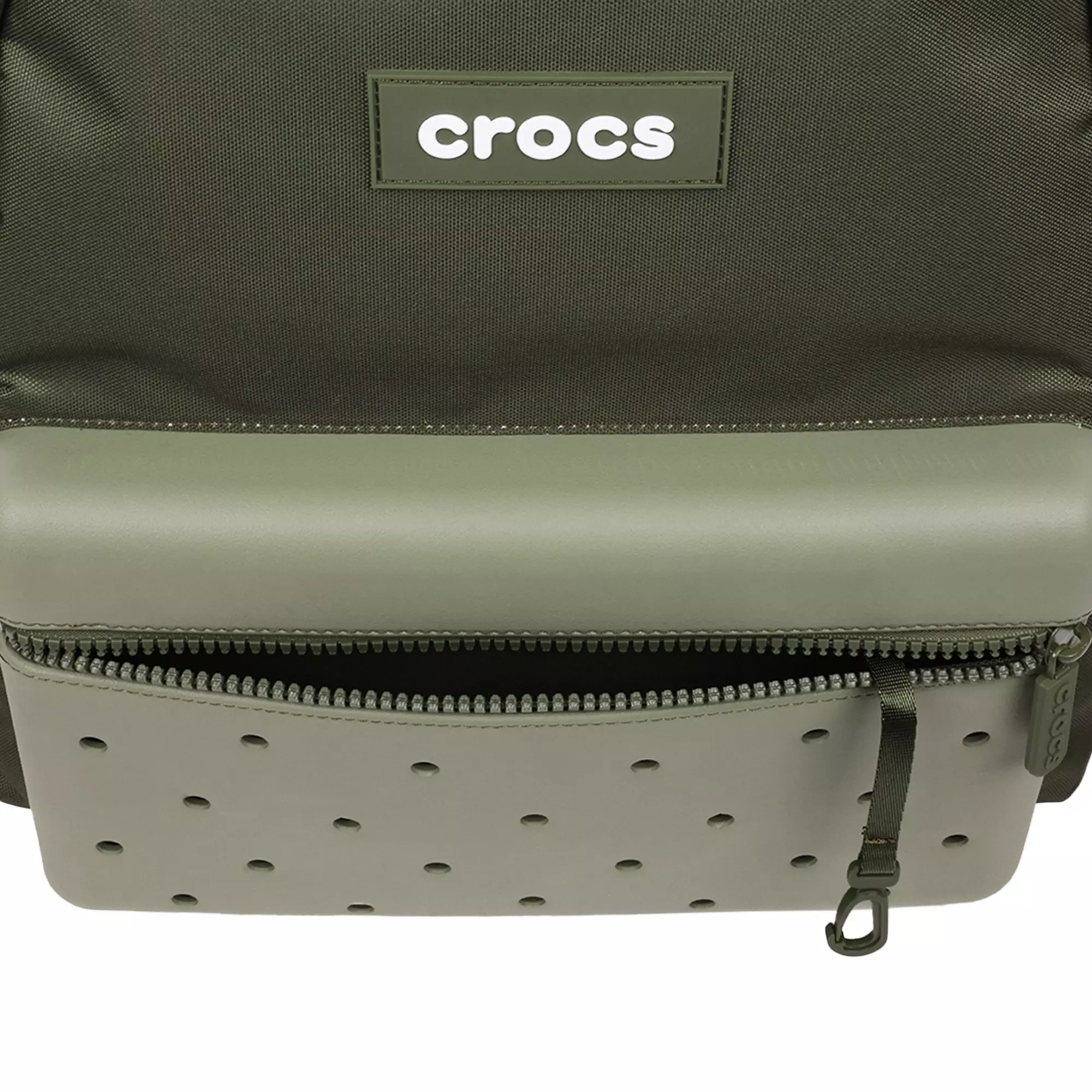 Crocs Lightweight Molded Front Storage Pocket Backpack - Hunter Green - HUNTER GREEN