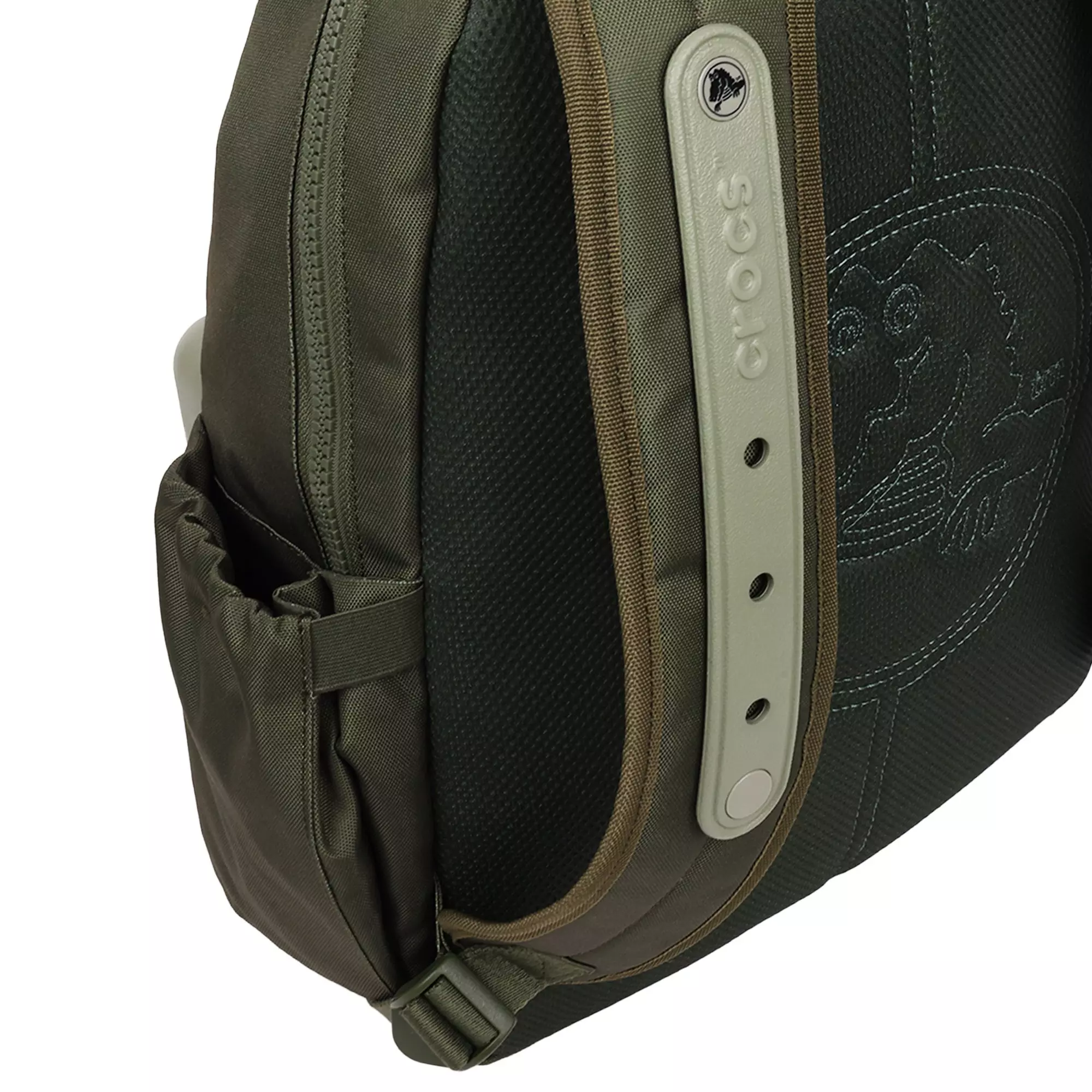 Crocs Lightweight Molded Front Storage Pocket Backpack - Hunter Green - HUNTER GREEN