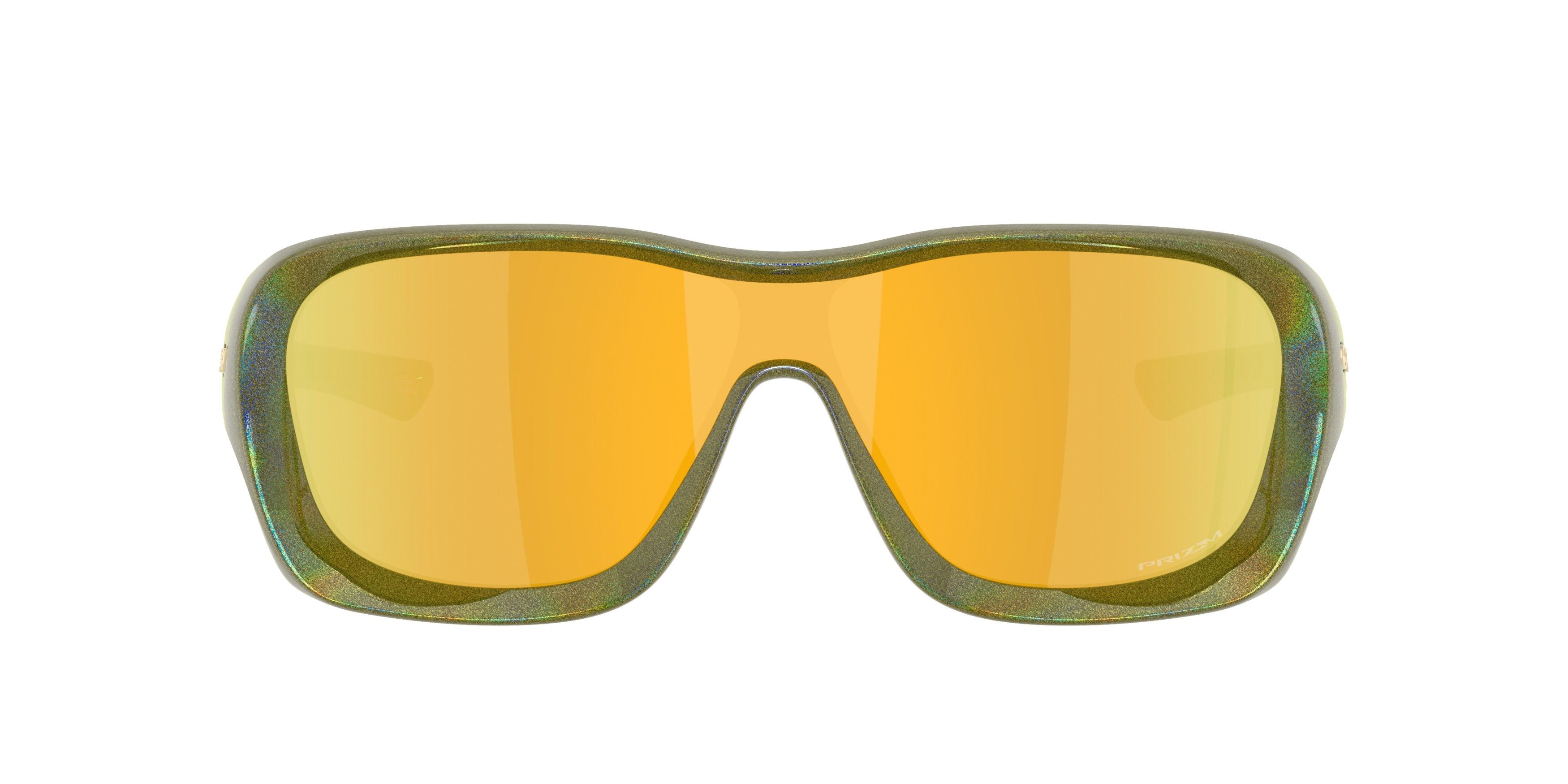 Oakley De La Salle Prizm 24K Sunglasses &ndash; Fern Spacedust - GREEN/GOLD Thumbnail View 2