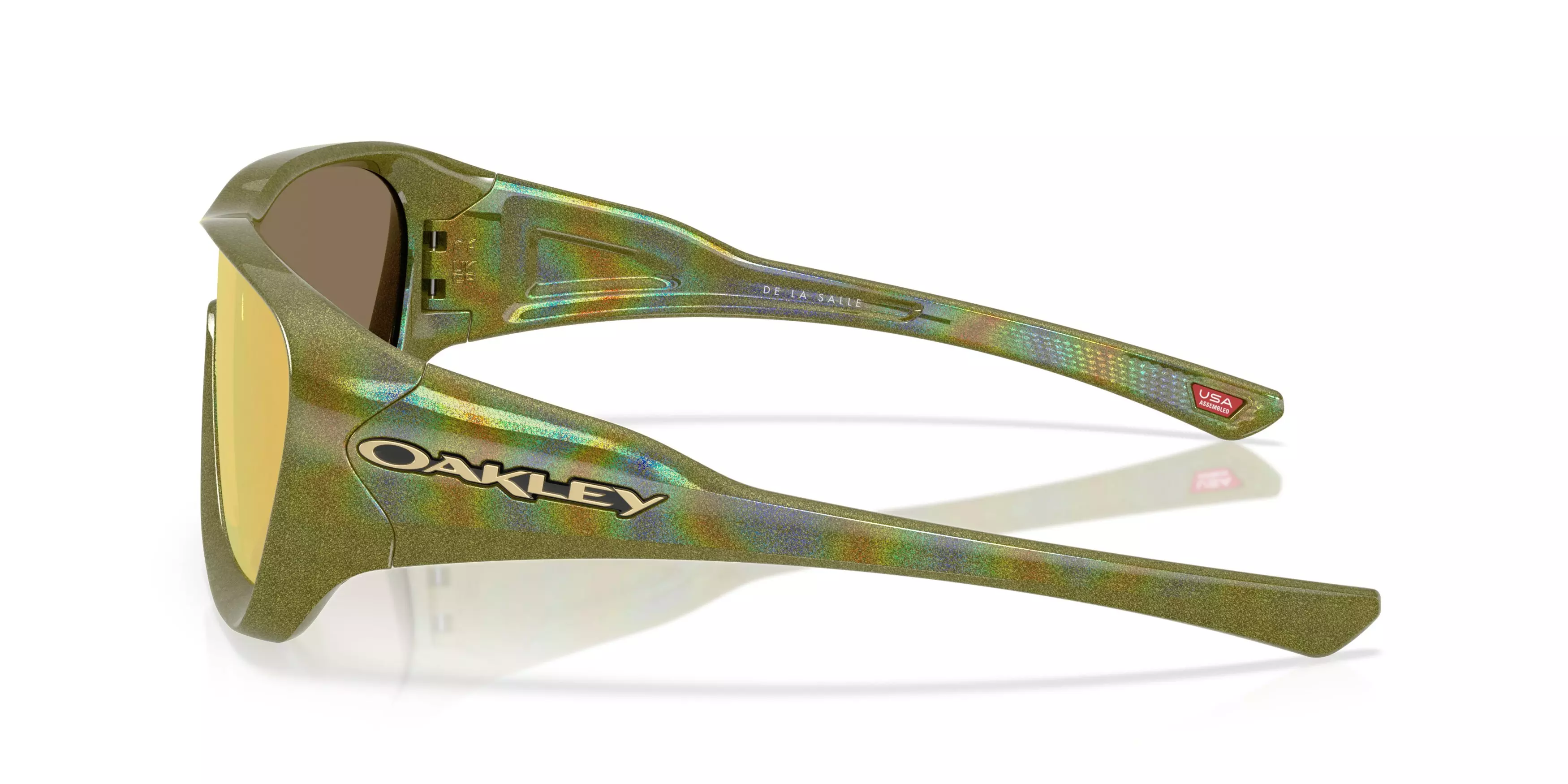 Oakley De La Salle Prizm 24K Sunglasses &ndash; Fern Spacedust - GREEN/GOLD