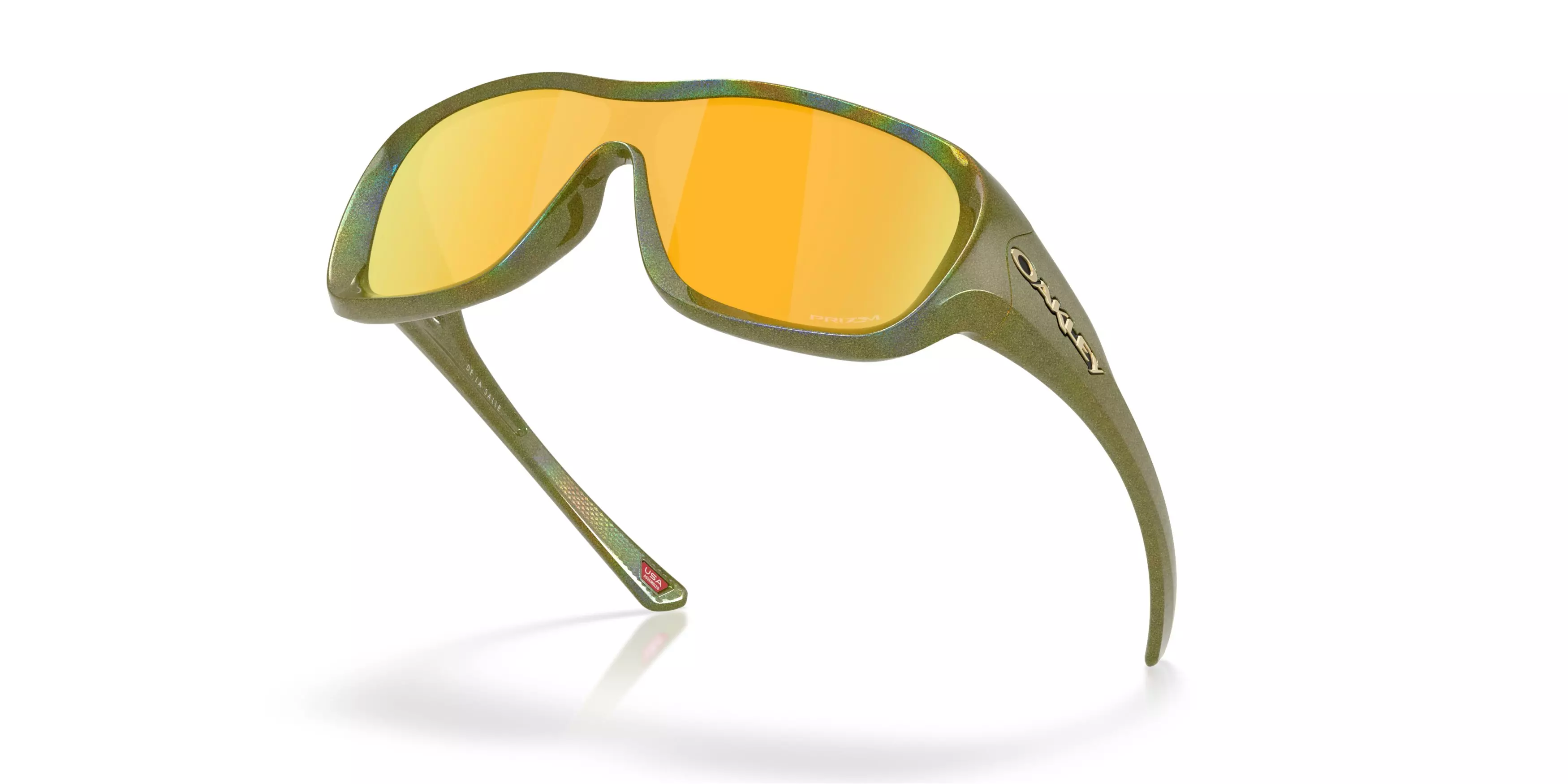Oakley De La Salle Prizm 24K Sunglasses &ndash; Fern Spacedust - GREEN/GOLD