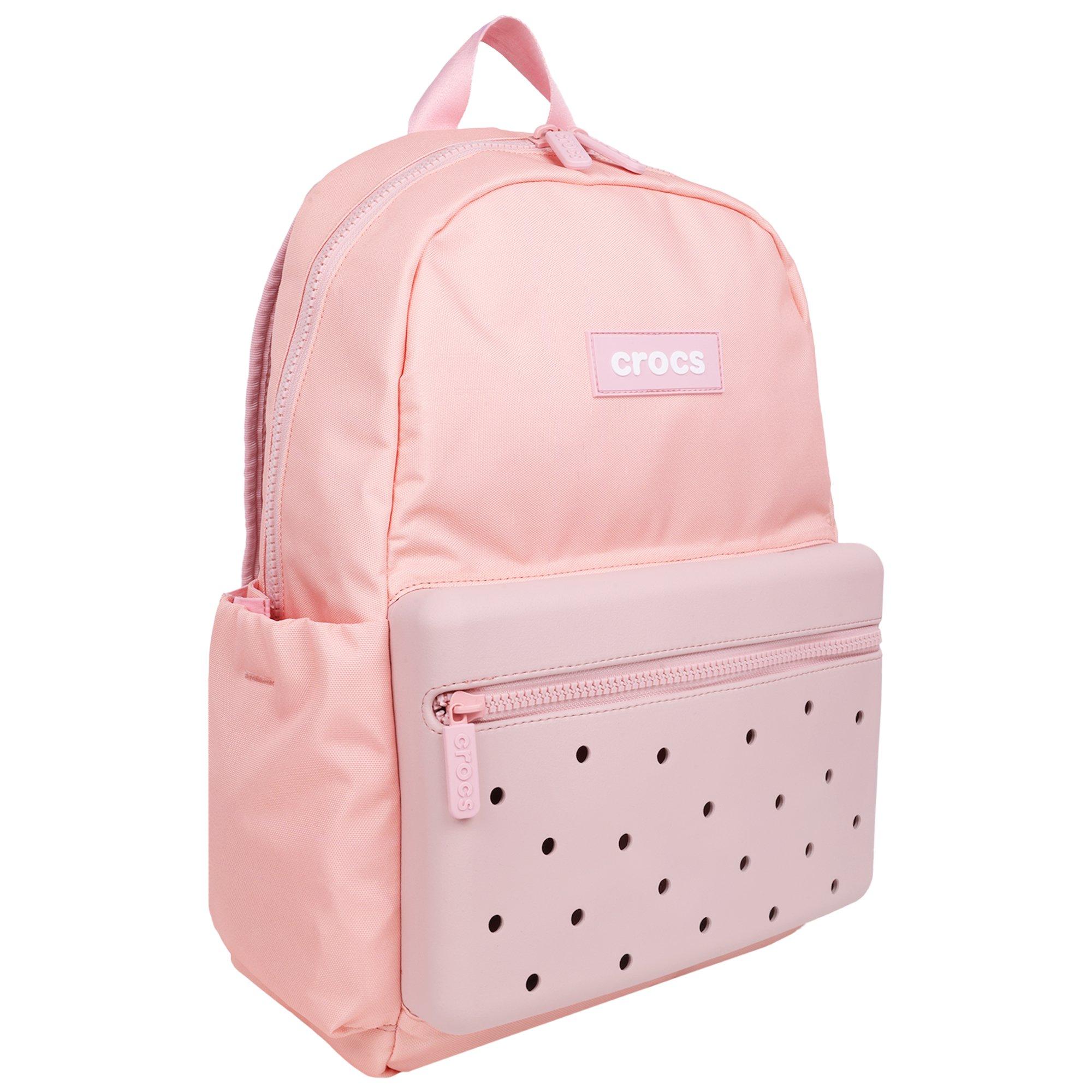 Crocs Lightweight Molded Front Storage Pocket Backpack - Cotton Candy - COTTON CANDY Thumbnail View 3