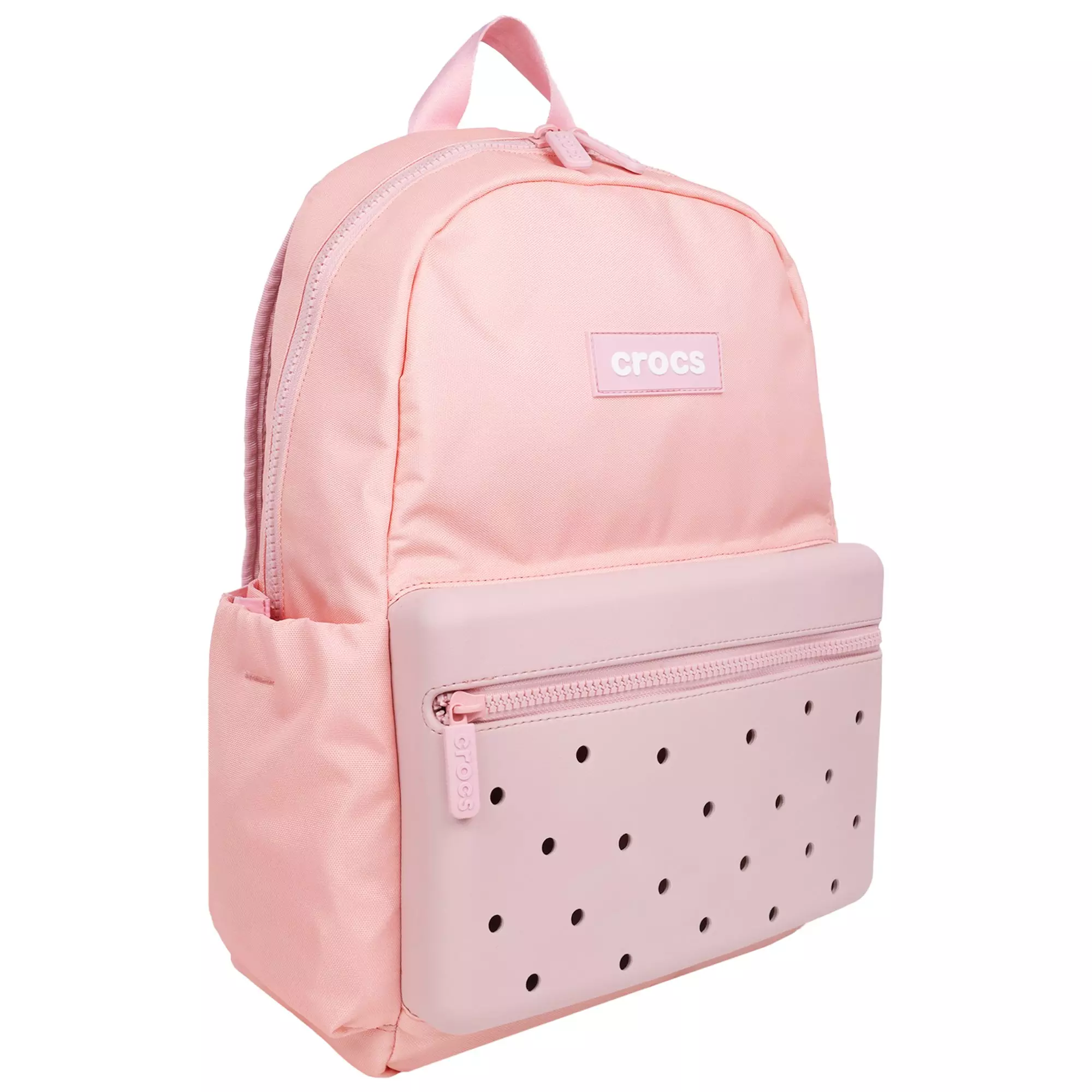 Crocs Lightweight Molded Front Storage Pocket Backpack - Cotton Candy - COTTON CANDY