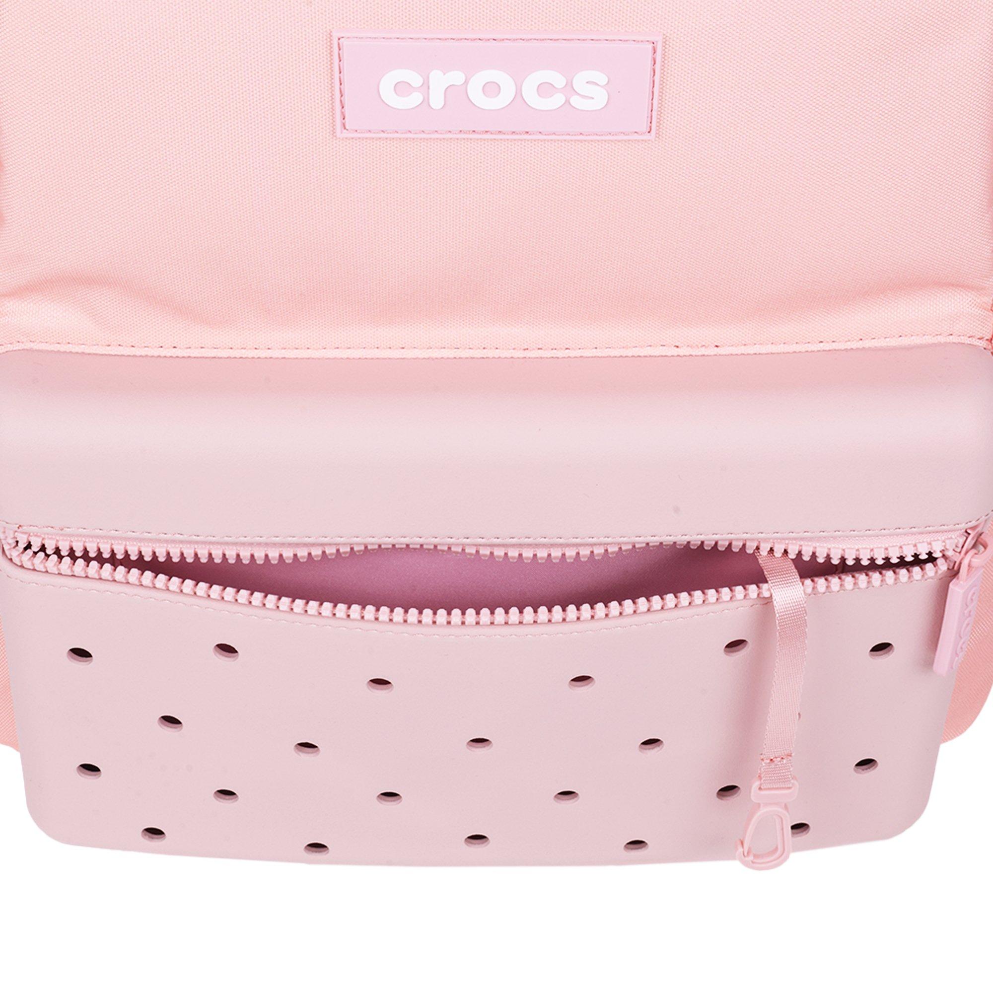 Crocs Lightweight Molded Front Storage Pocket Backpack - Cotton Candy - COTTON CANDY Thumbnail View 8