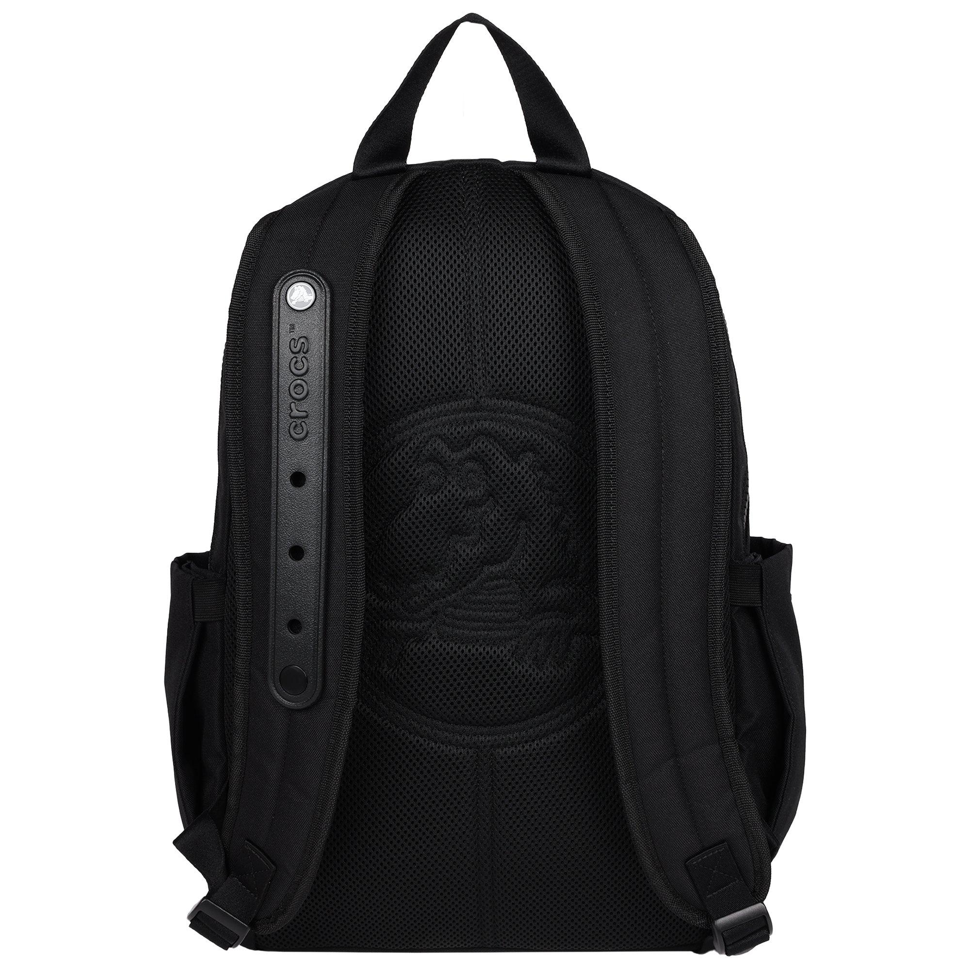 Crocs Lightweight Molded Front Storage Pocket Black Backpack
