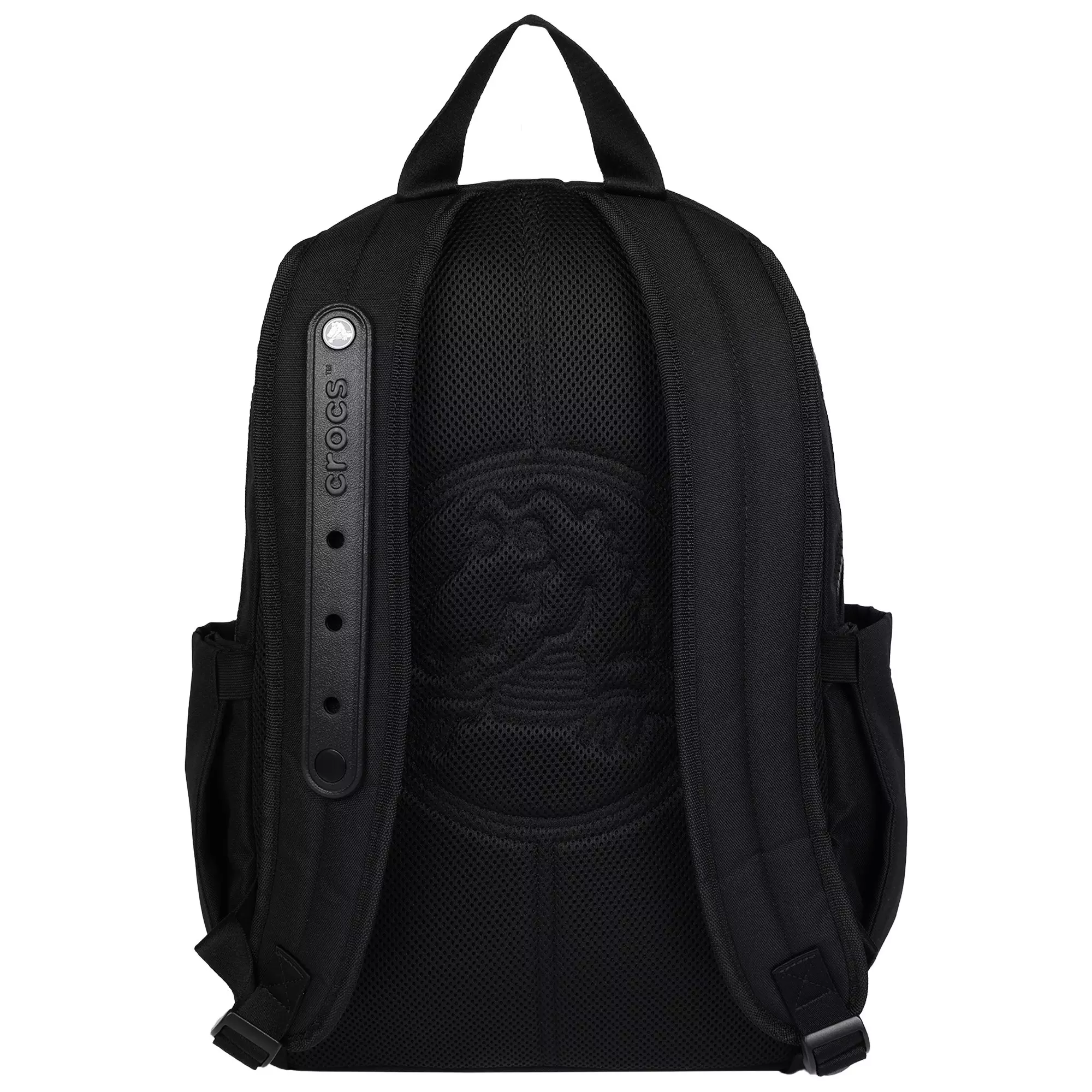Crocs Lightweight Molded Front Storage Pocket Backpack - Black - BLACK