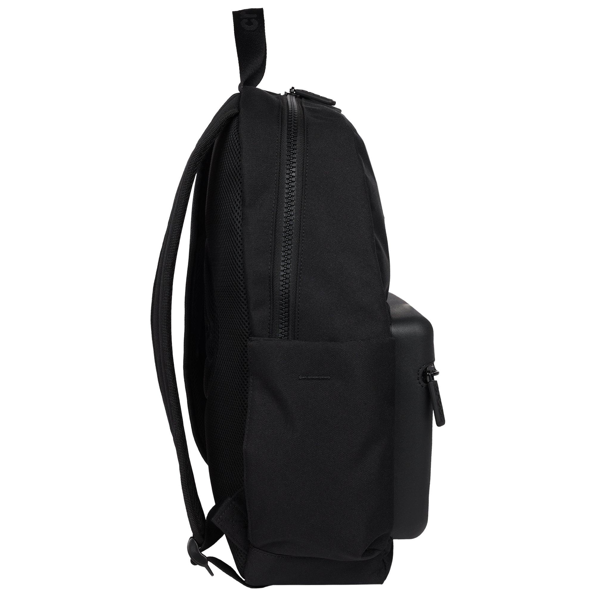 Crocs Lightweight Molded Front Storage Pocket Backpack - Black - BLACK Thumbnail View 3