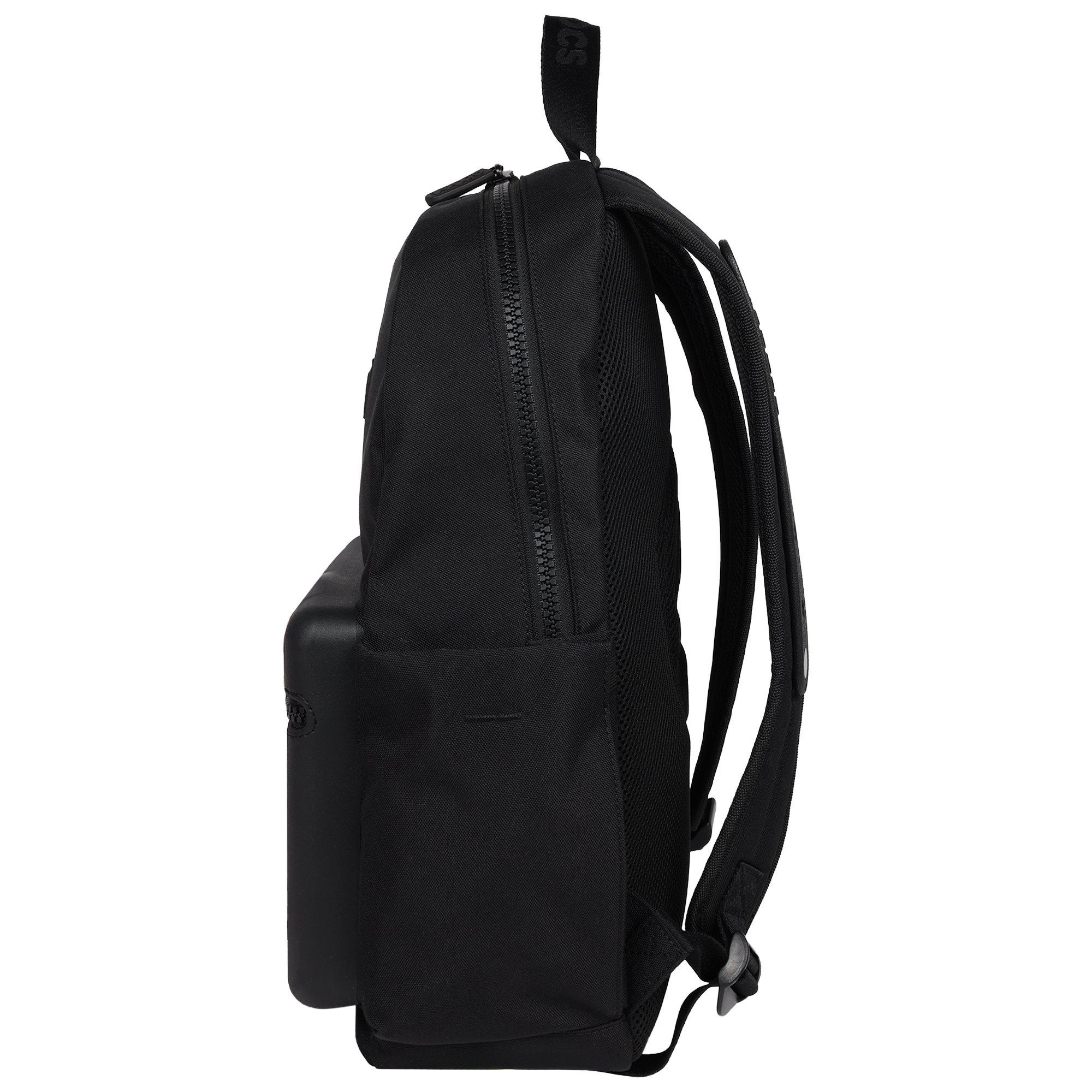 Crocs Lightweight Molded Front Storage Pocket Backpack - Black - BLACK Thumbnail View 4