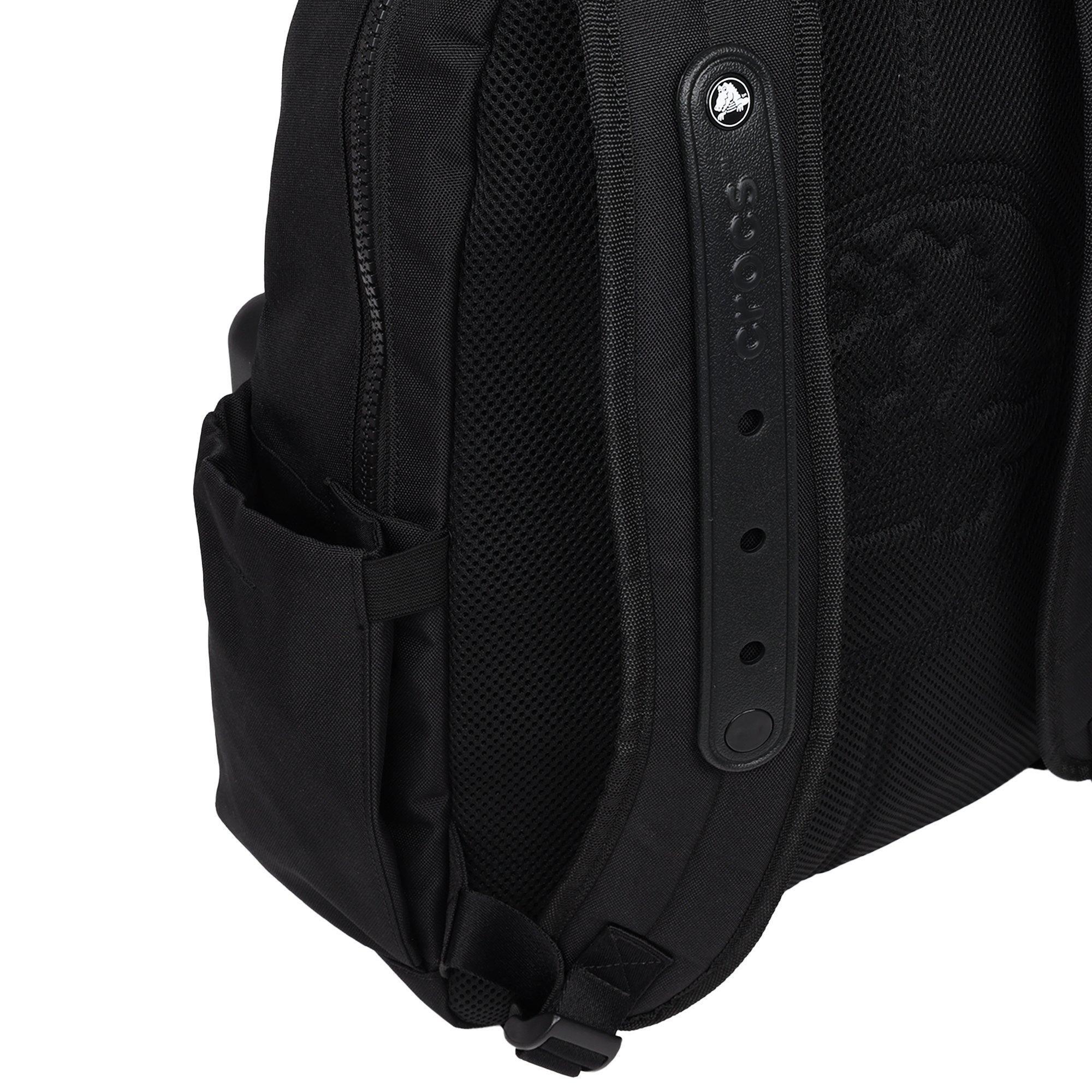 Crocs Lightweight Molded Front Storage Pocket Backpack - Black - BLACK Thumbnail View 9