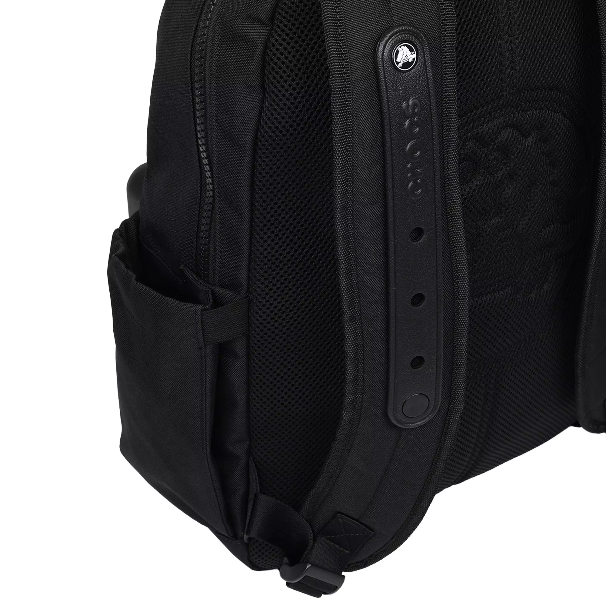 Crocs Lightweight Molded Front Storage Pocket Backpack - Black - BLACK
