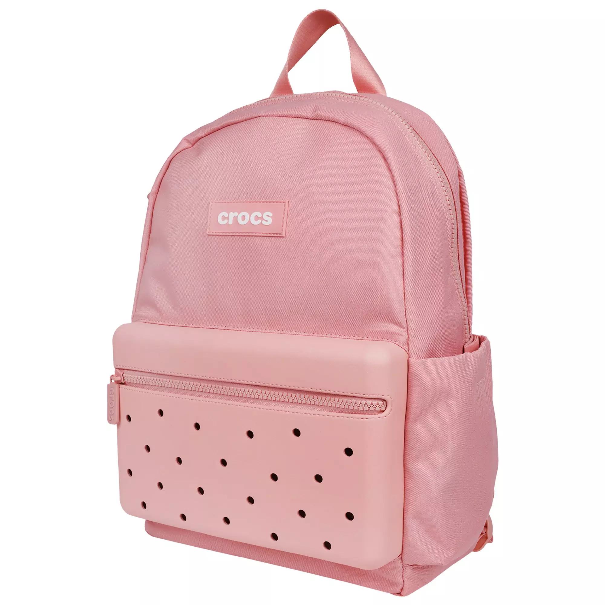 Crocs Lightweight Molded Front Storage Pocket Backpack - Powder Pink - PINK