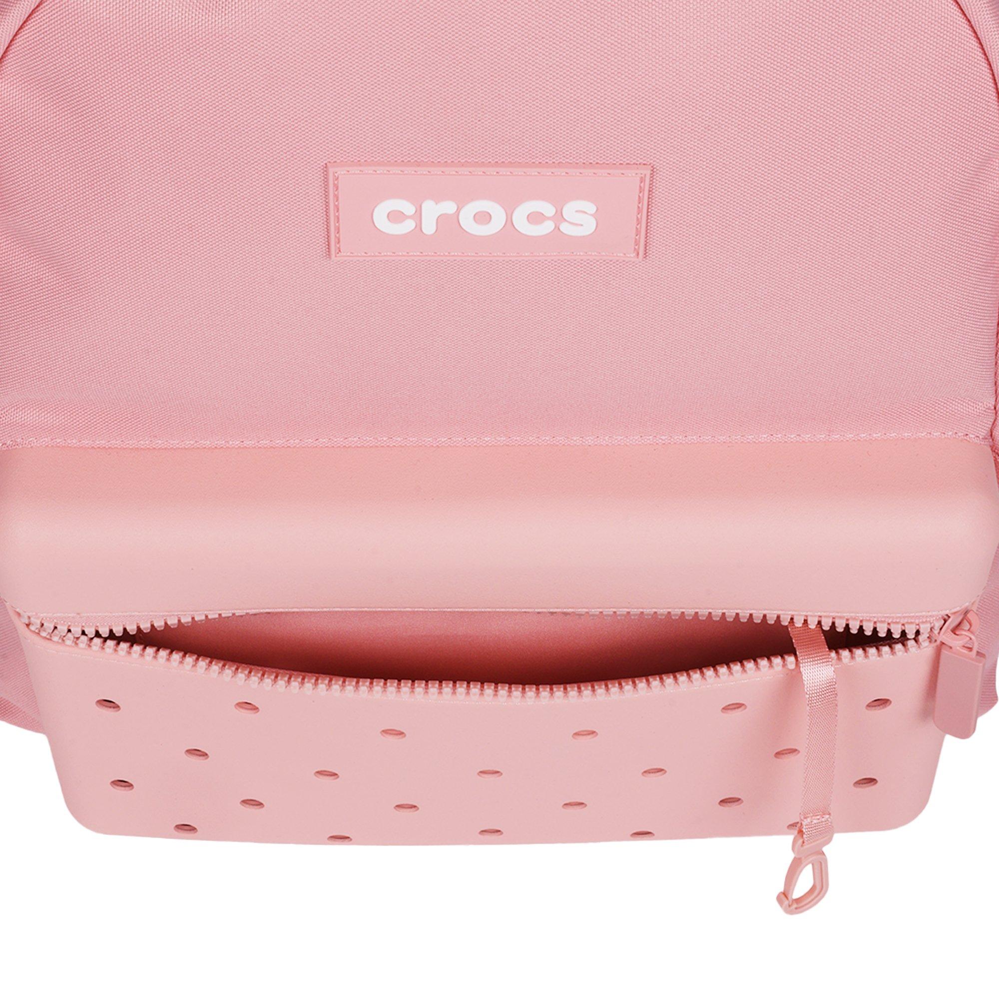 Crocs Lightweight Molded Front Storage Pocket Backpack - Powder Pink - PINK Thumbnail View 8