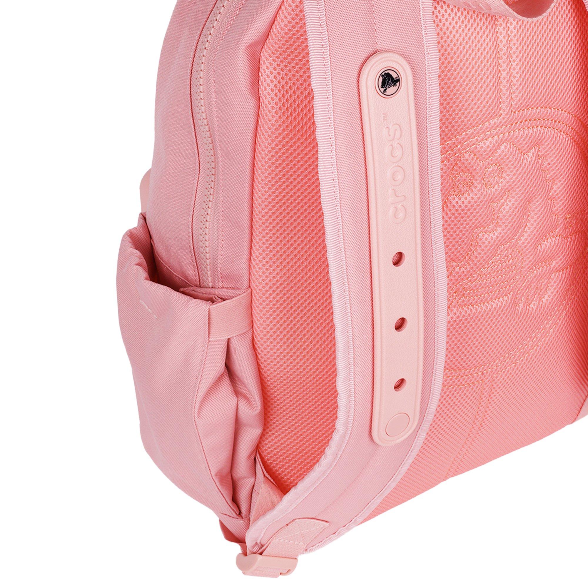 Crocs Lightweight Molded Front Storage Pocket Backpack - Powder Pink - PINK Thumbnail View 9