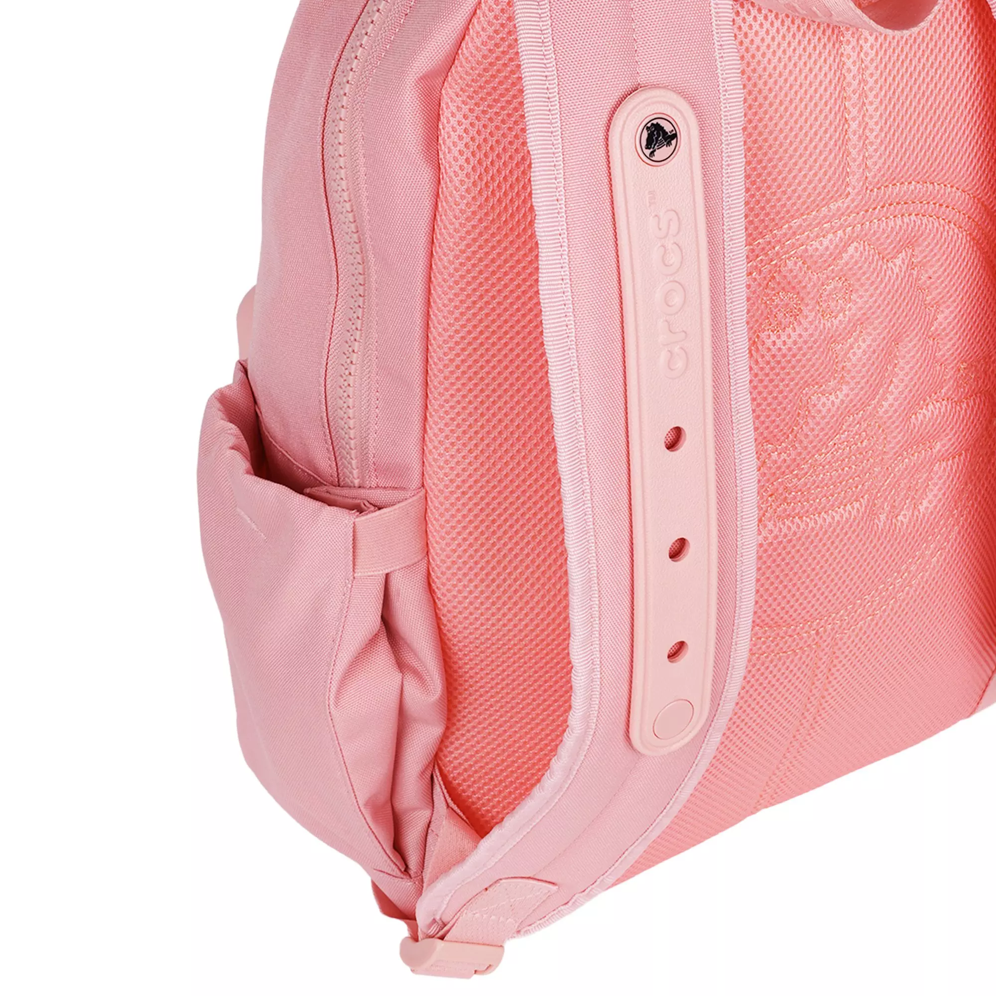 Crocs Lightweight Molded Front Storage Pocket Backpack - Powder Pink - PINK