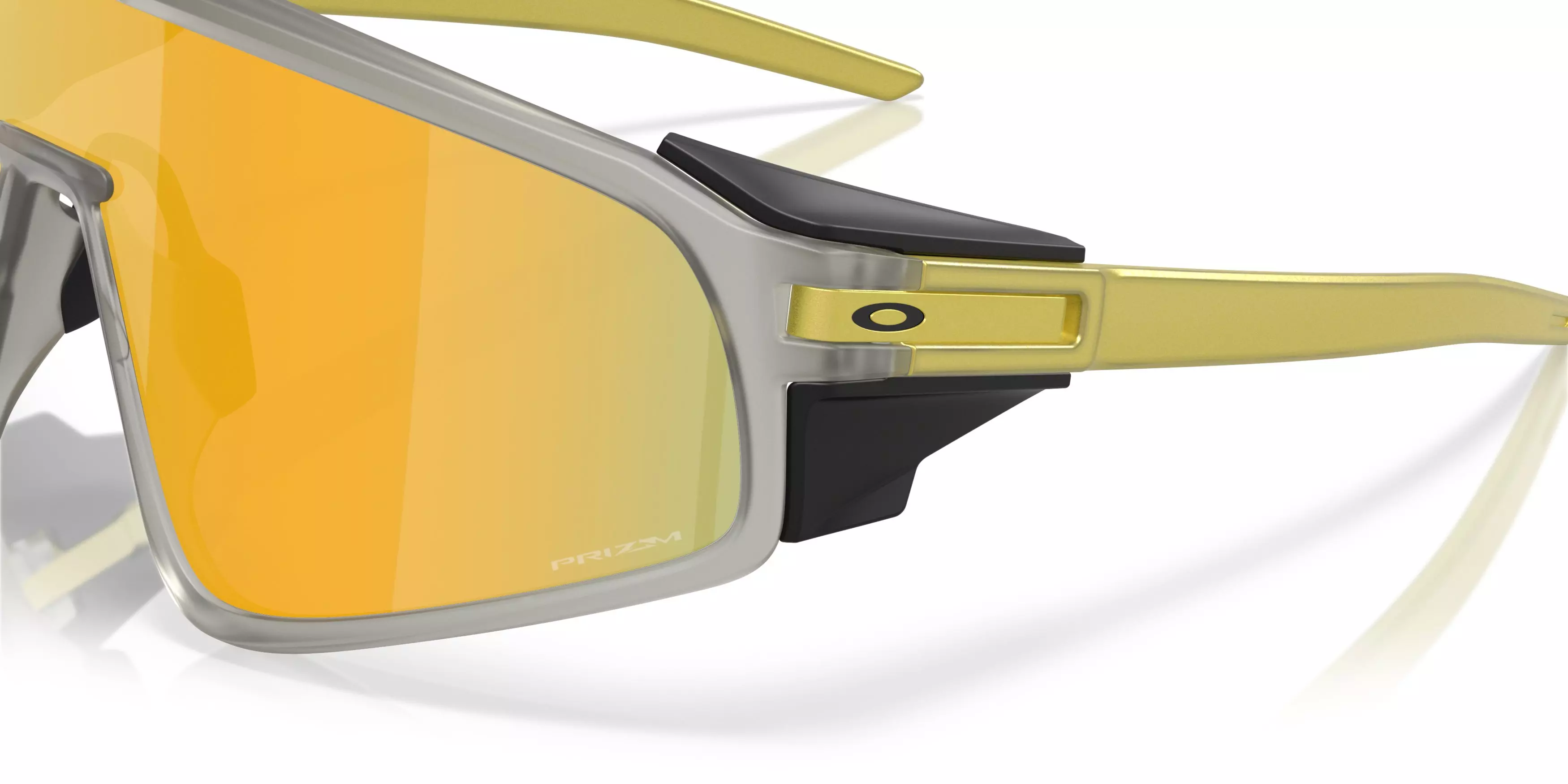 Oakley Latch Panel Prizm 24K Sunglasses – Matte Grey Ink - GREY/GOLD