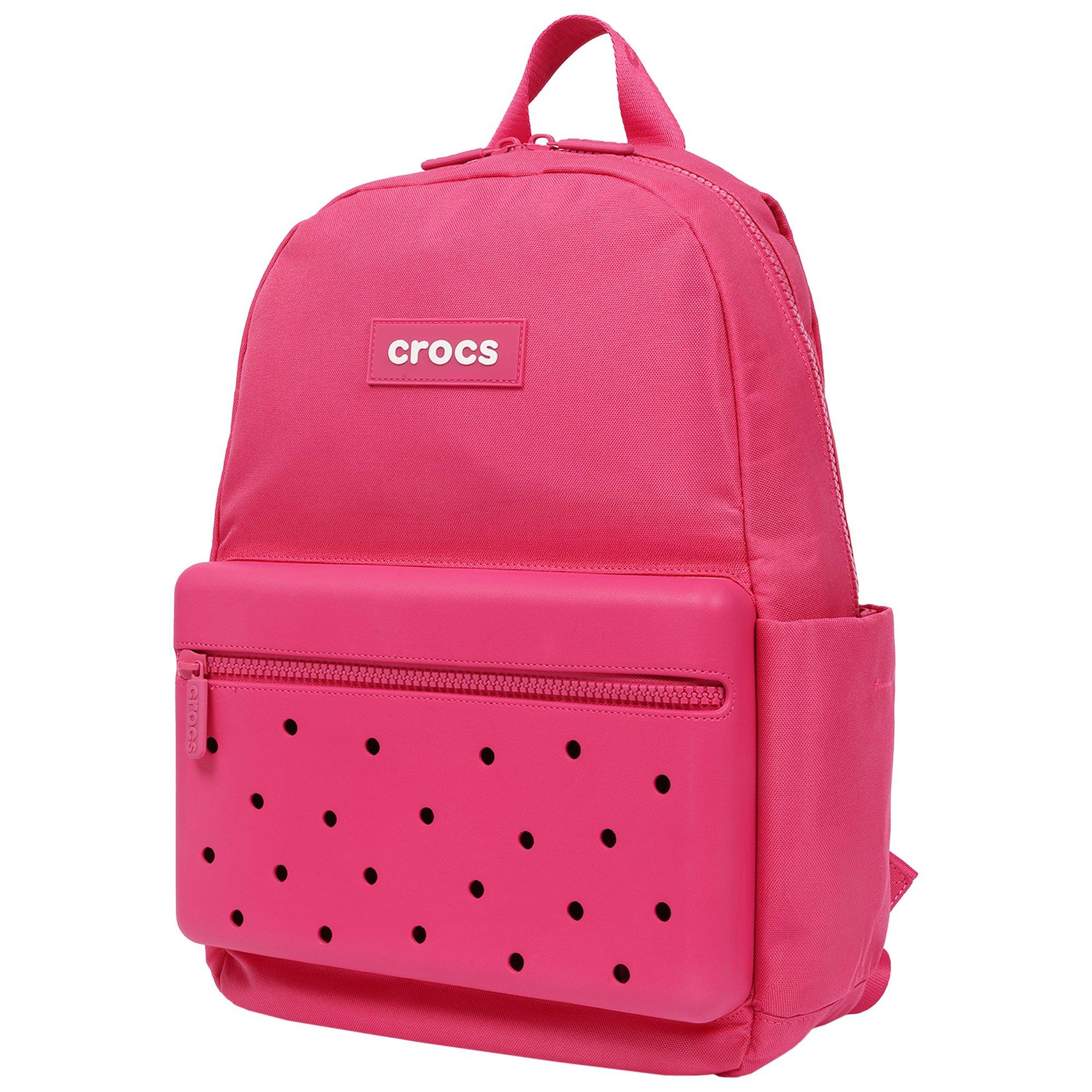 Crocs Lightweight Molded Front Storage Pocket Backpack - Dragon Fruit - DRAGON FRUIT Thumbnail View 4