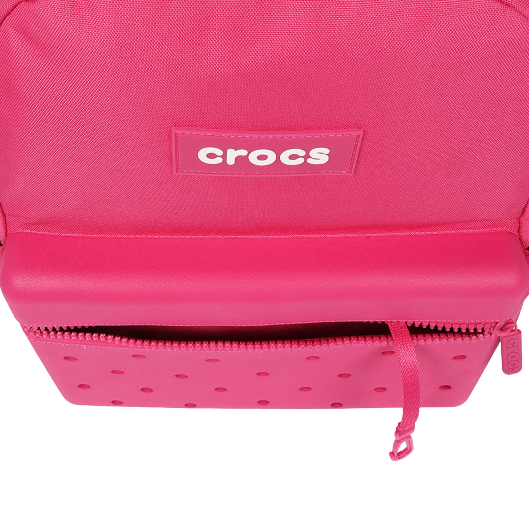 Crocs Lightweight Molded Front Storage Pocket Backpack - Dragon Fruit - DRAGON FRUIT Thumbnail View 8