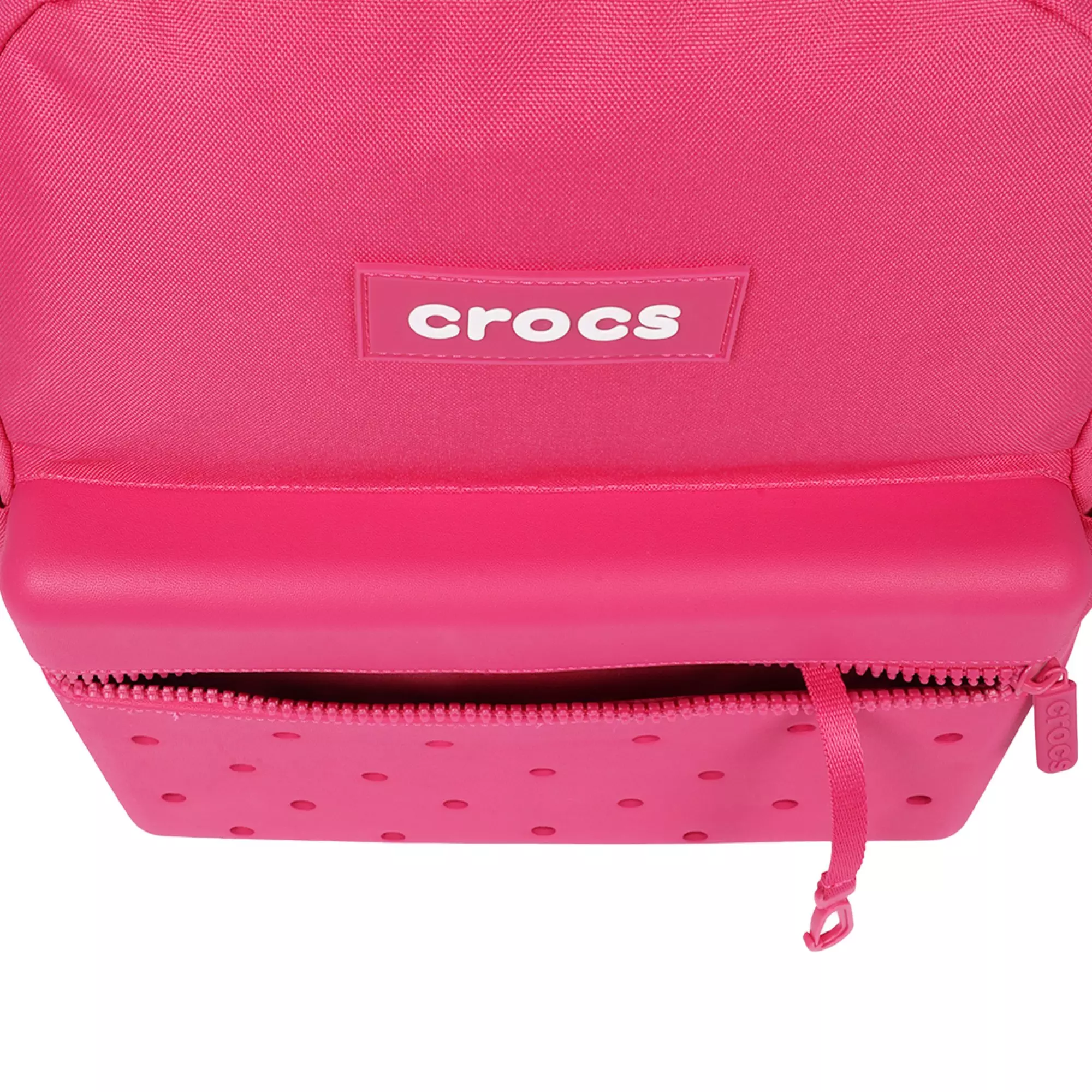 Crocs Lightweight Molded Front Storage Pocket Backpack - Dragon Fruit - DRAGON FRUIT