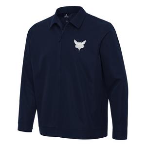 Antigua Men's Charlotte Hornets Pivot Jacket-Navy
