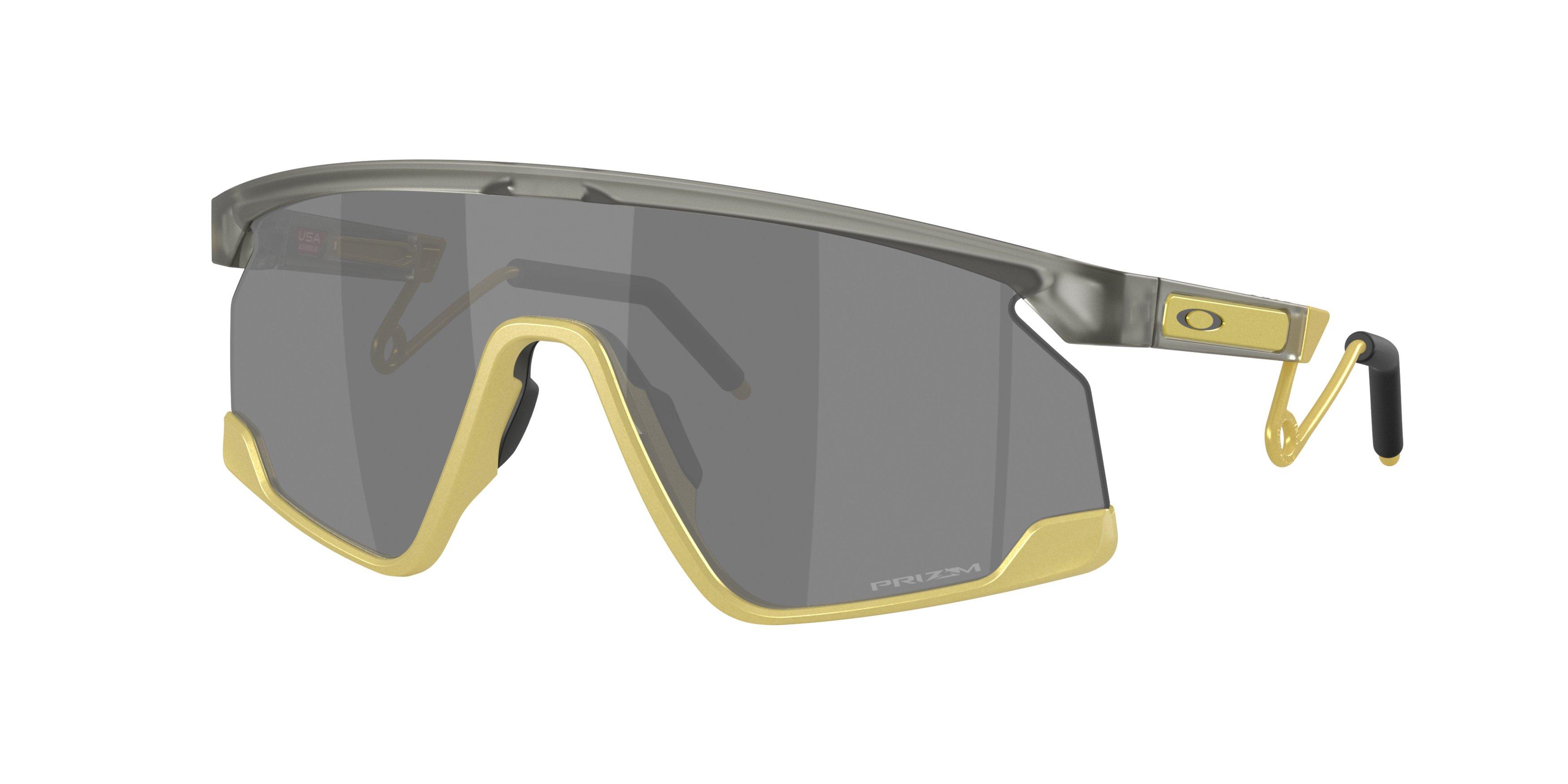 Oakley BXTR Metal Prizm Black Sunglasses &ndash; Matte Grey Ink/Vintage Gold - GREY/GOLD Thumbnail View 1