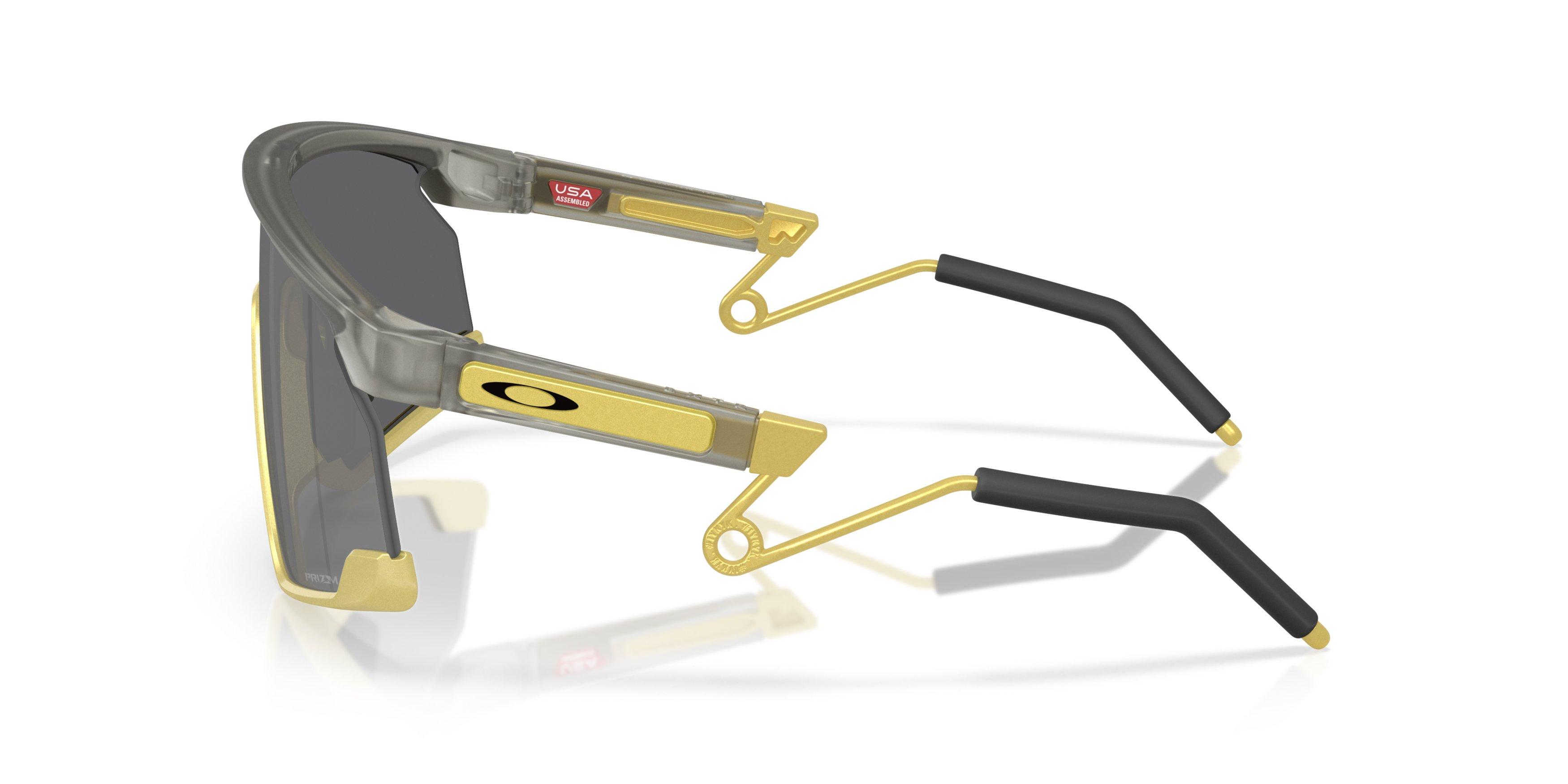 Oakley BXTR Metal Prizm Black Sunglasses &ndash; Matte Grey Ink/Vintage Gold - GREY/GOLD Thumbnail View 6