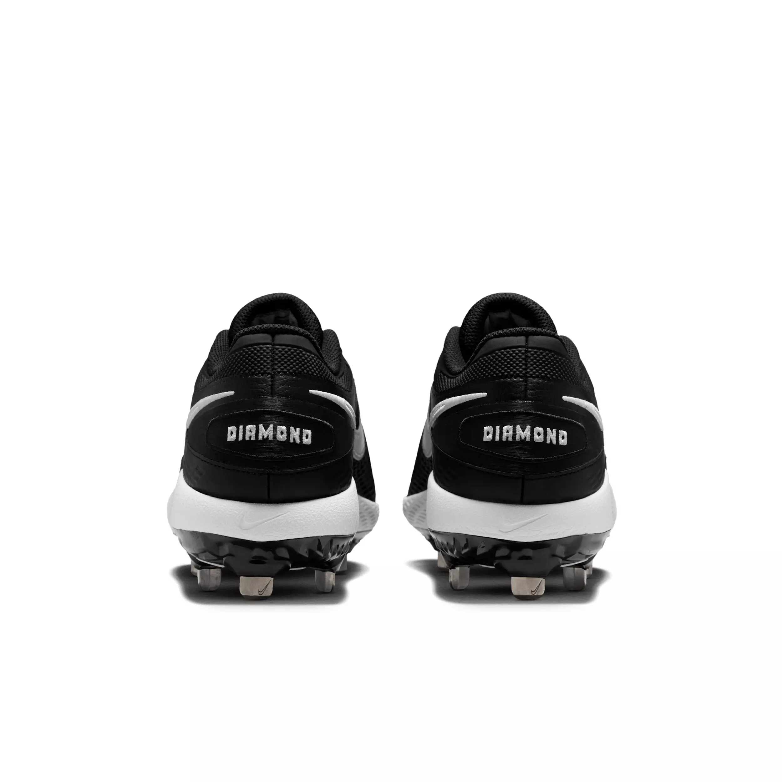 Nike Diamond Gamer MTL "Black/White" Men's Baseball Cleat - BLACK/WHITE
