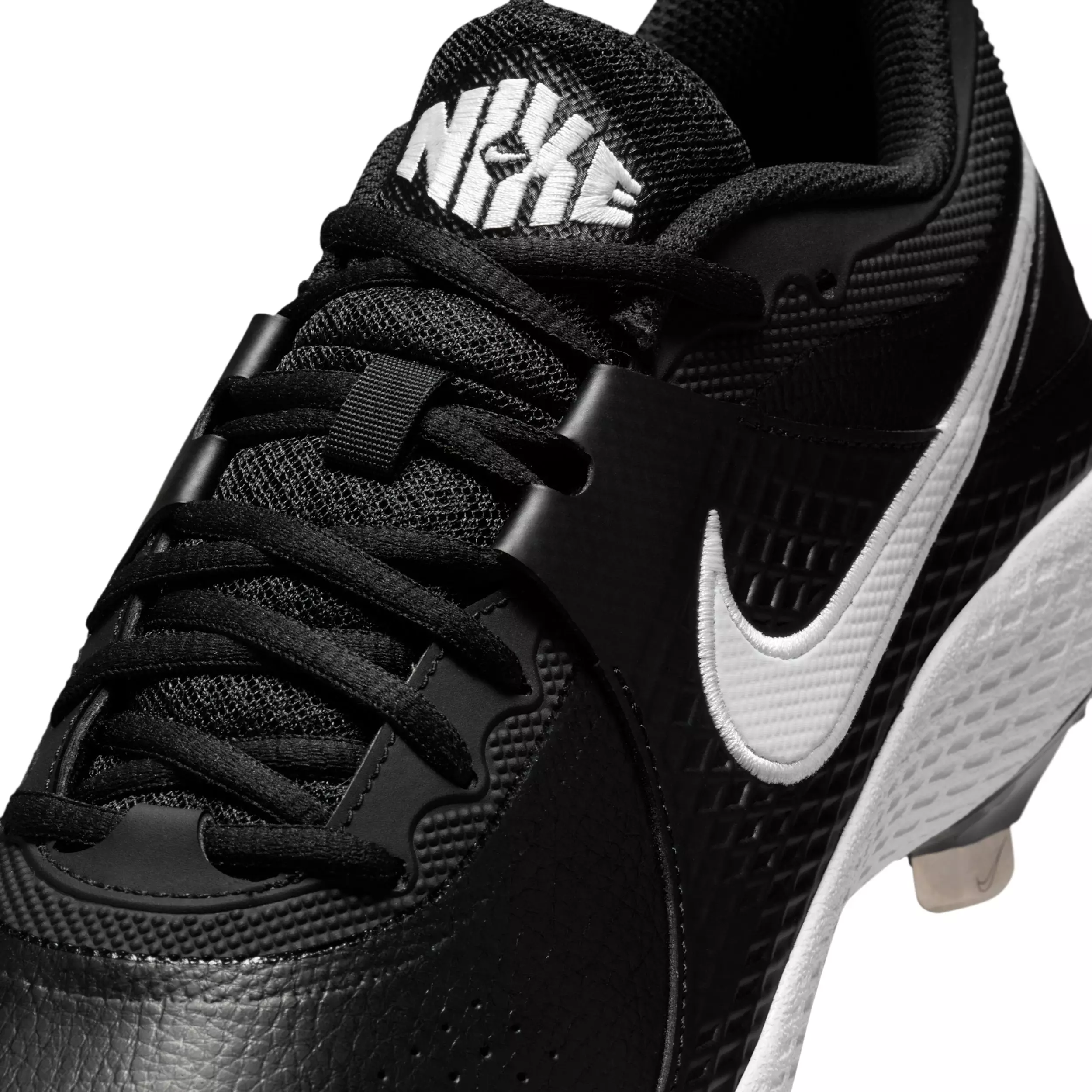 Nike Diamond Gamer MTL "Black/White" Men's Baseball Cleat - BLACK/WHITE