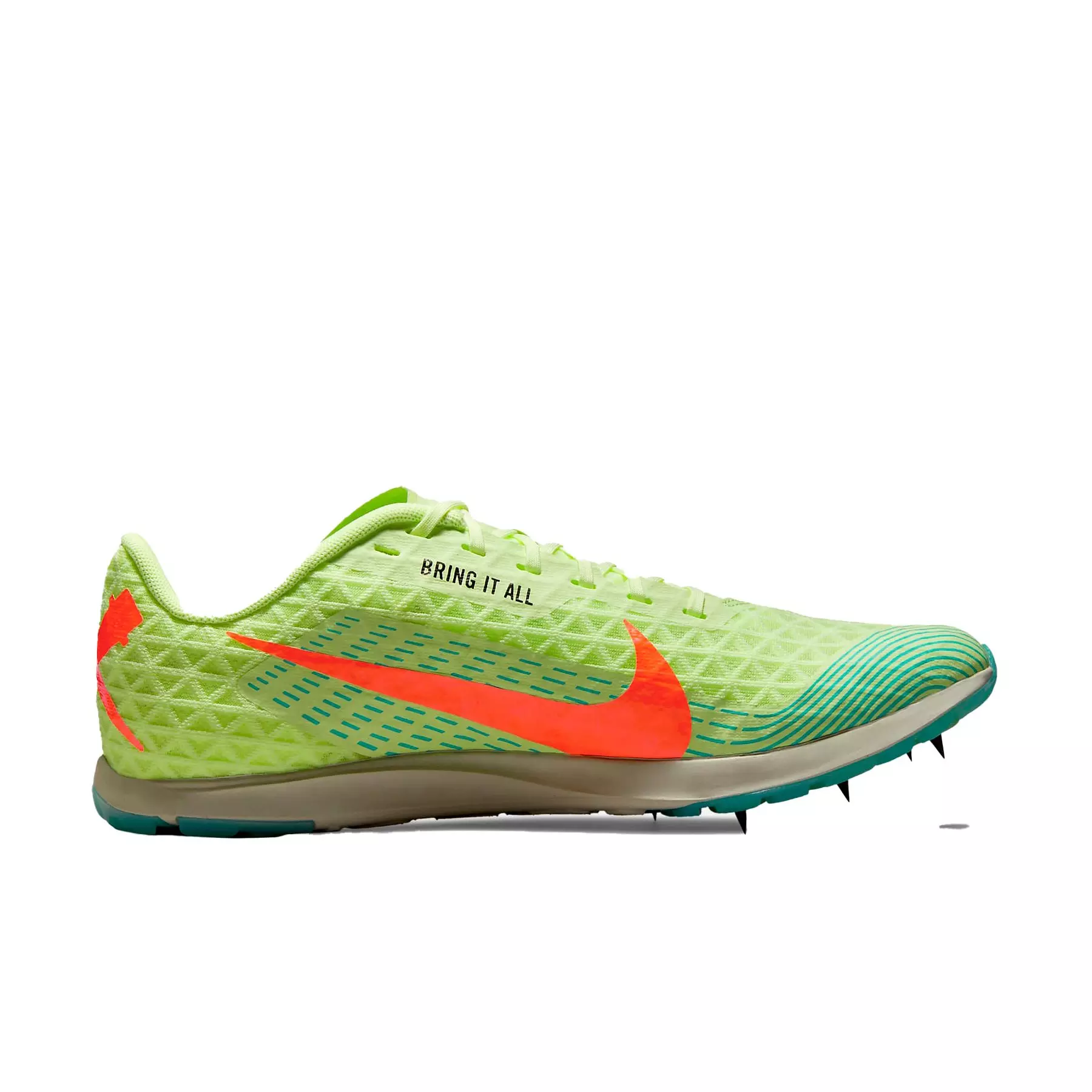 Nike Zoom Rival XC 5 "Barely Volt/Dynamic Turquoise/Photon Dust/Hyper Orange" Men's Track & Field Distance Spike - YELLOW