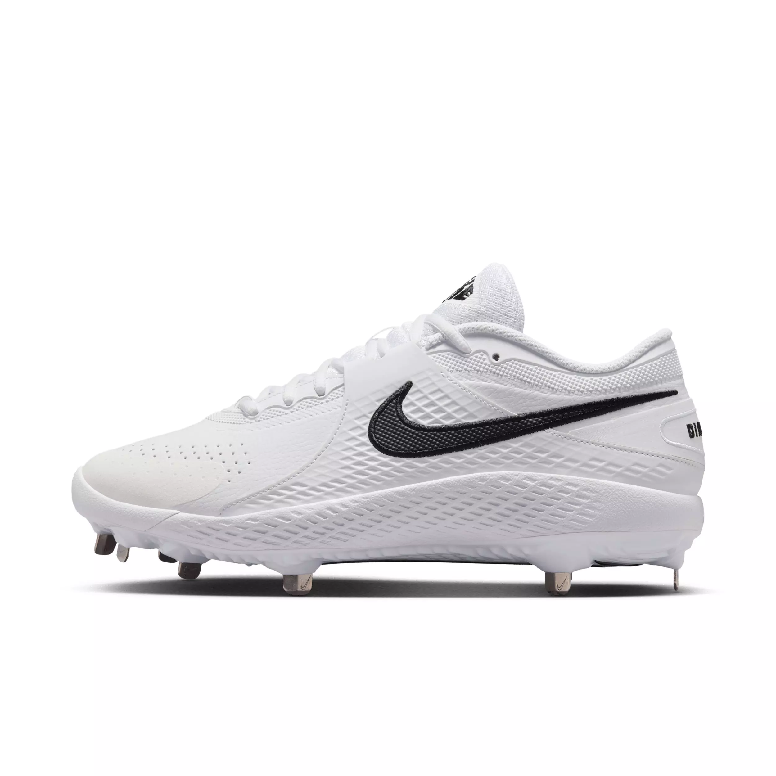Nike Diamond Gamer MTL "White/Black" Men's Baseball Cleat - WHITE/BLACK