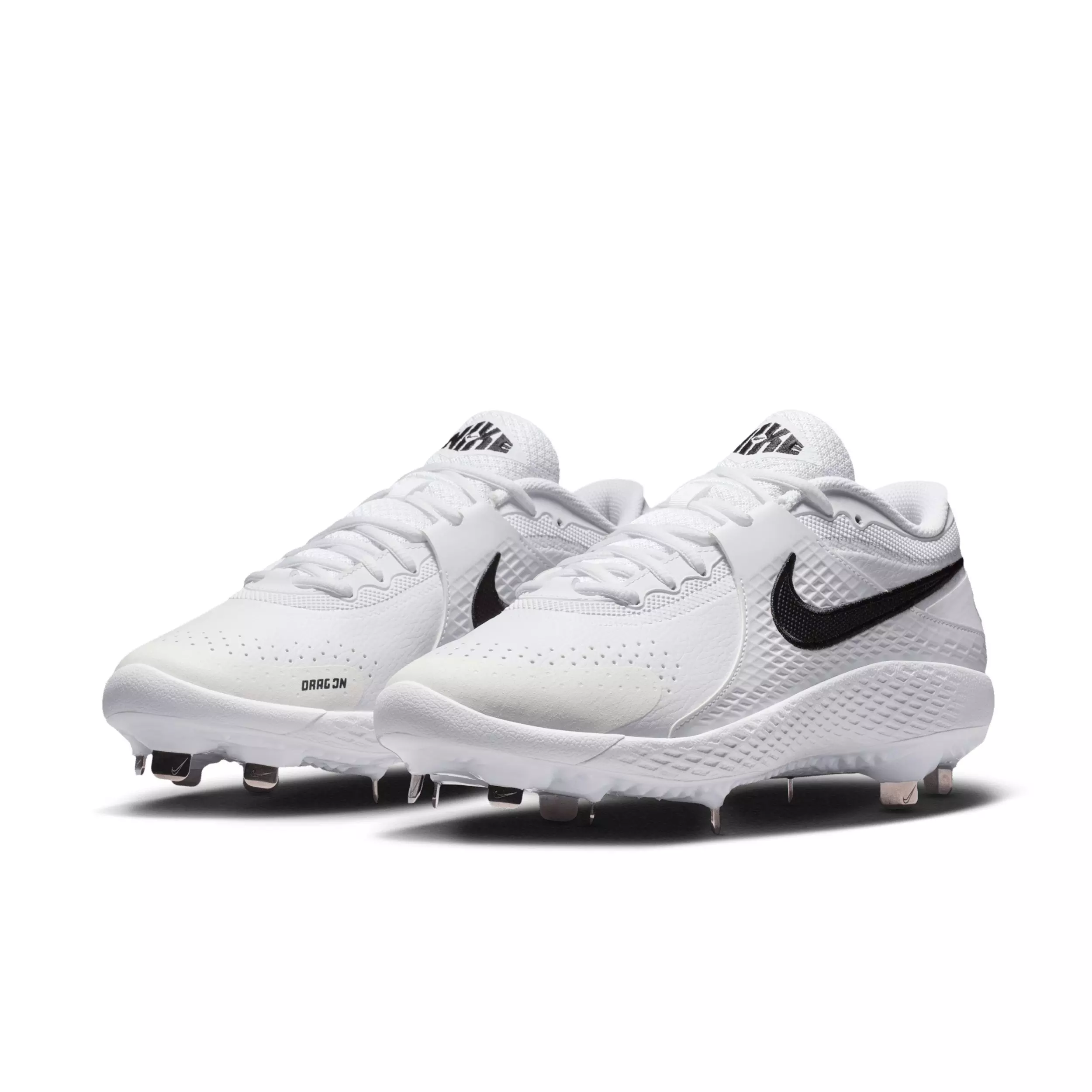 Nike Diamond Gamer MTL "White/Black" Men's Baseball Cleat - WHITE/BLACK