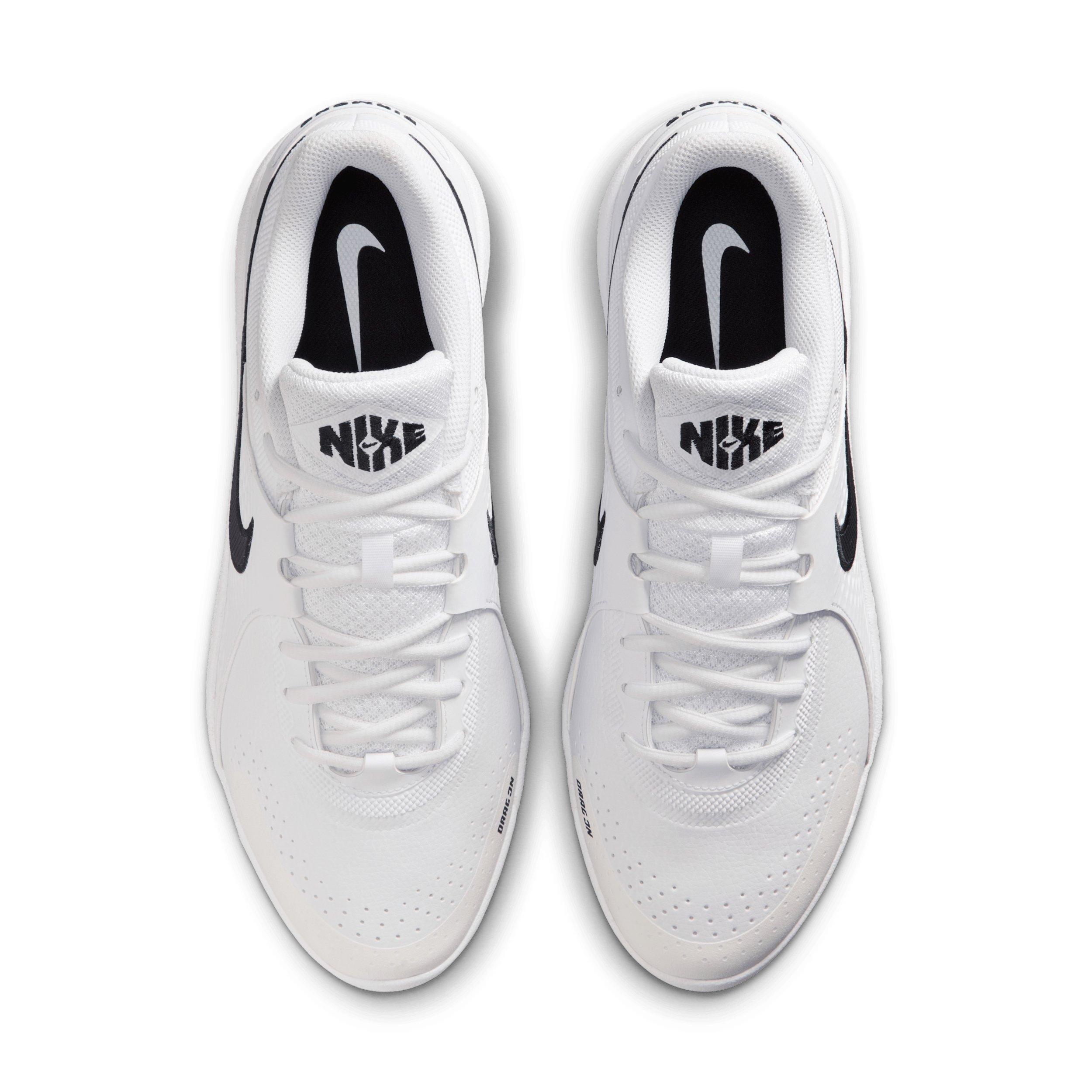 Nike Diamond Gamer MTL "White/Black" Men's Baseball Cleat - WHITE/BLACK Thumbnail View 4