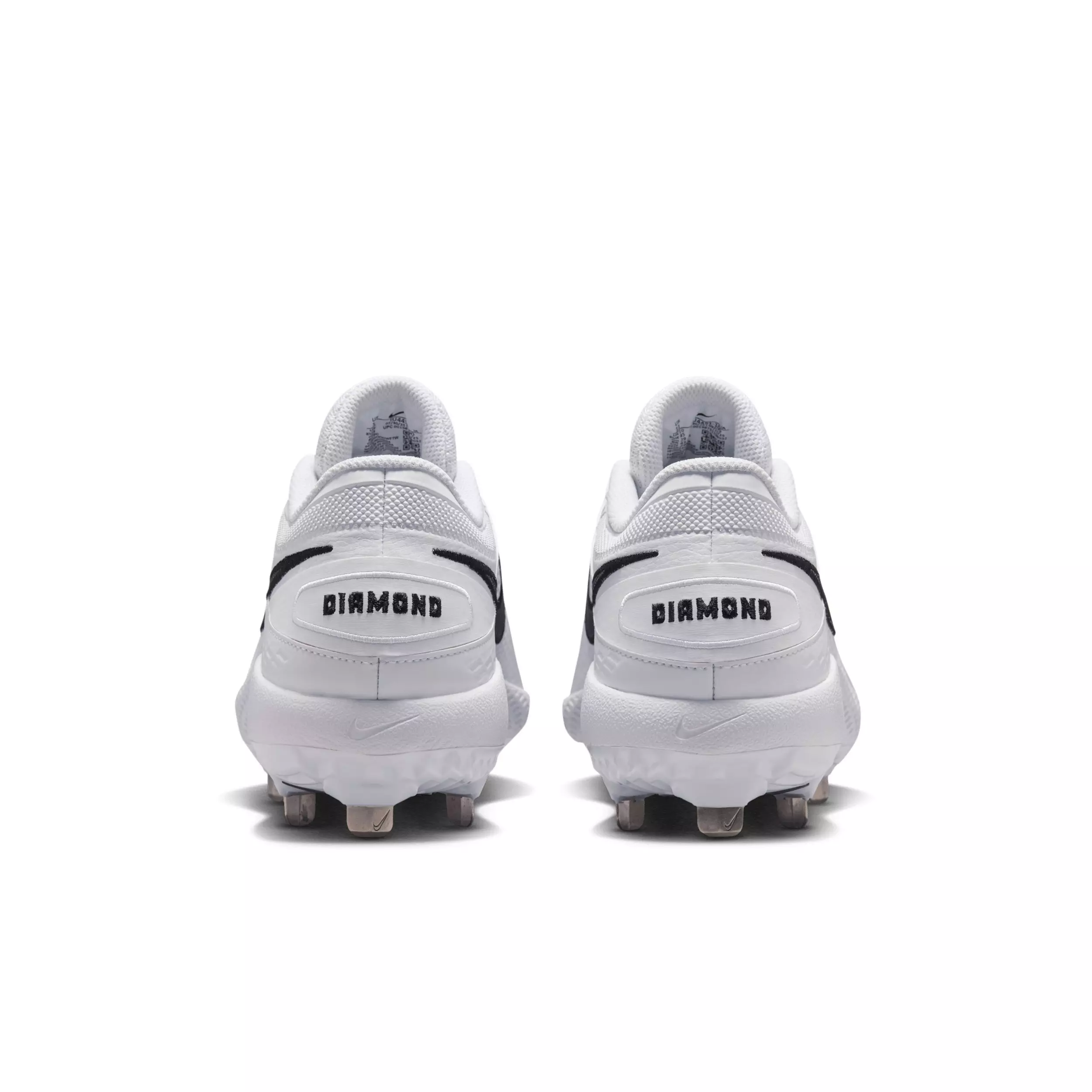 Nike Diamond Gamer MTL "White/Black" Men's Baseball Cleat - WHITE/BLACK