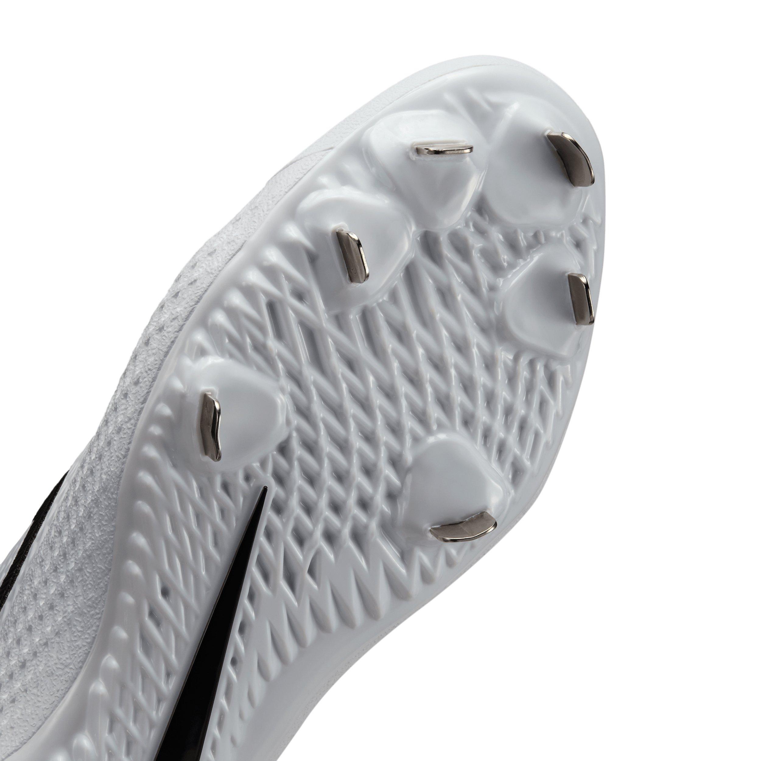 Nike Diamond Gamer MTL "White/Black" Men's Baseball Cleat - WHITE/BLACK Thumbnail View 7