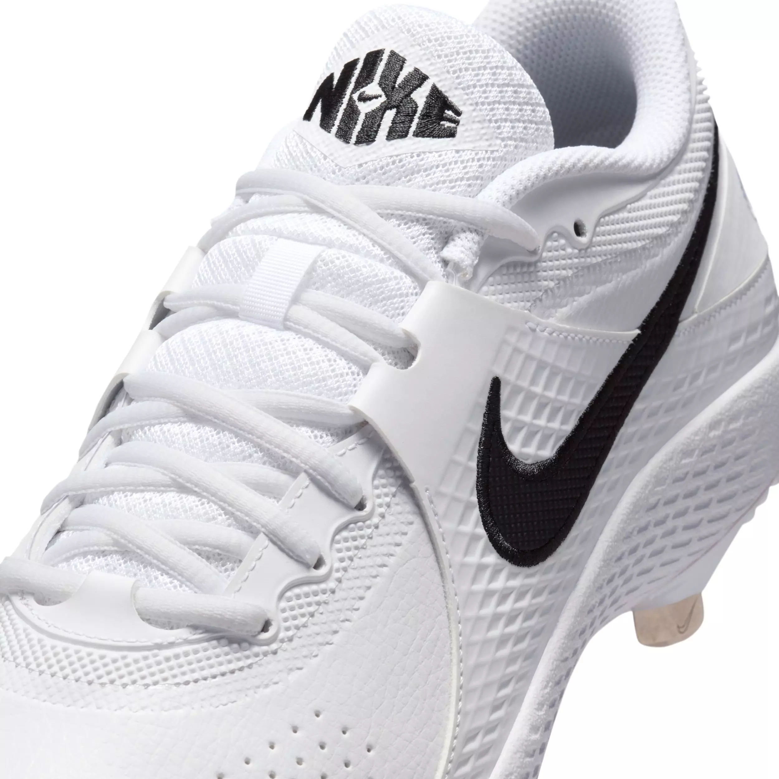 Nike Diamond Gamer MTL "White/Black" Men's Baseball Cleat - WHITE/BLACK