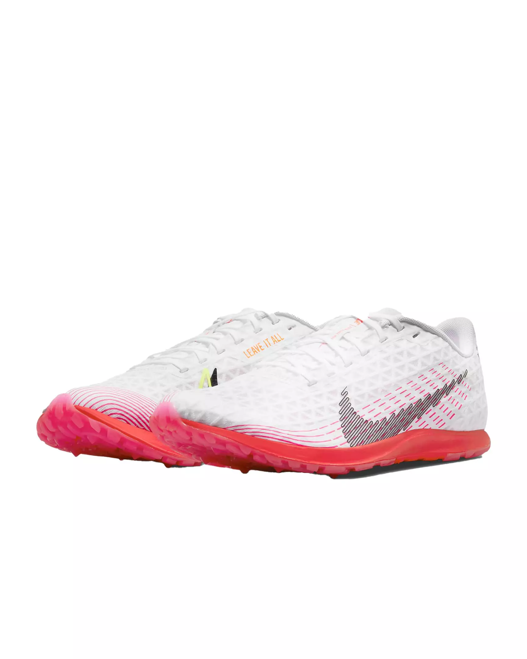 Nike Zoom Rival Waffle 5 "White/Bright Crimson/Black" Men's Track & Field Distance Spike - WHITE