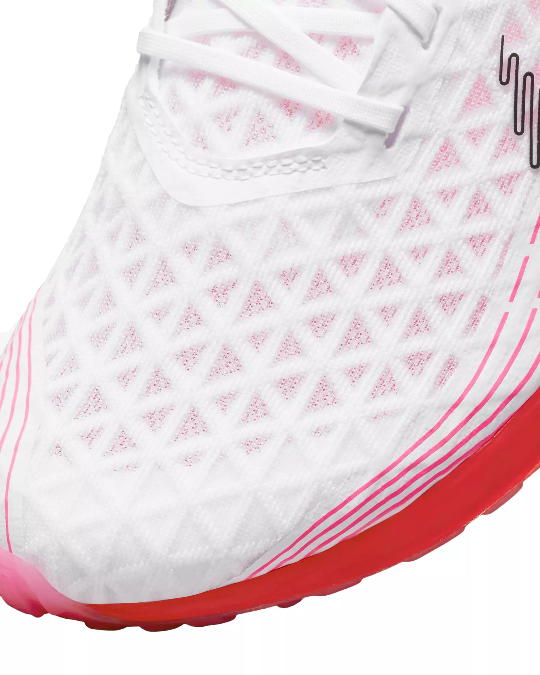 Nike Zoom Rival Waffle 5 "White/Bright Crimson/Black" Men's Track & Field Distance Spike - WHITE