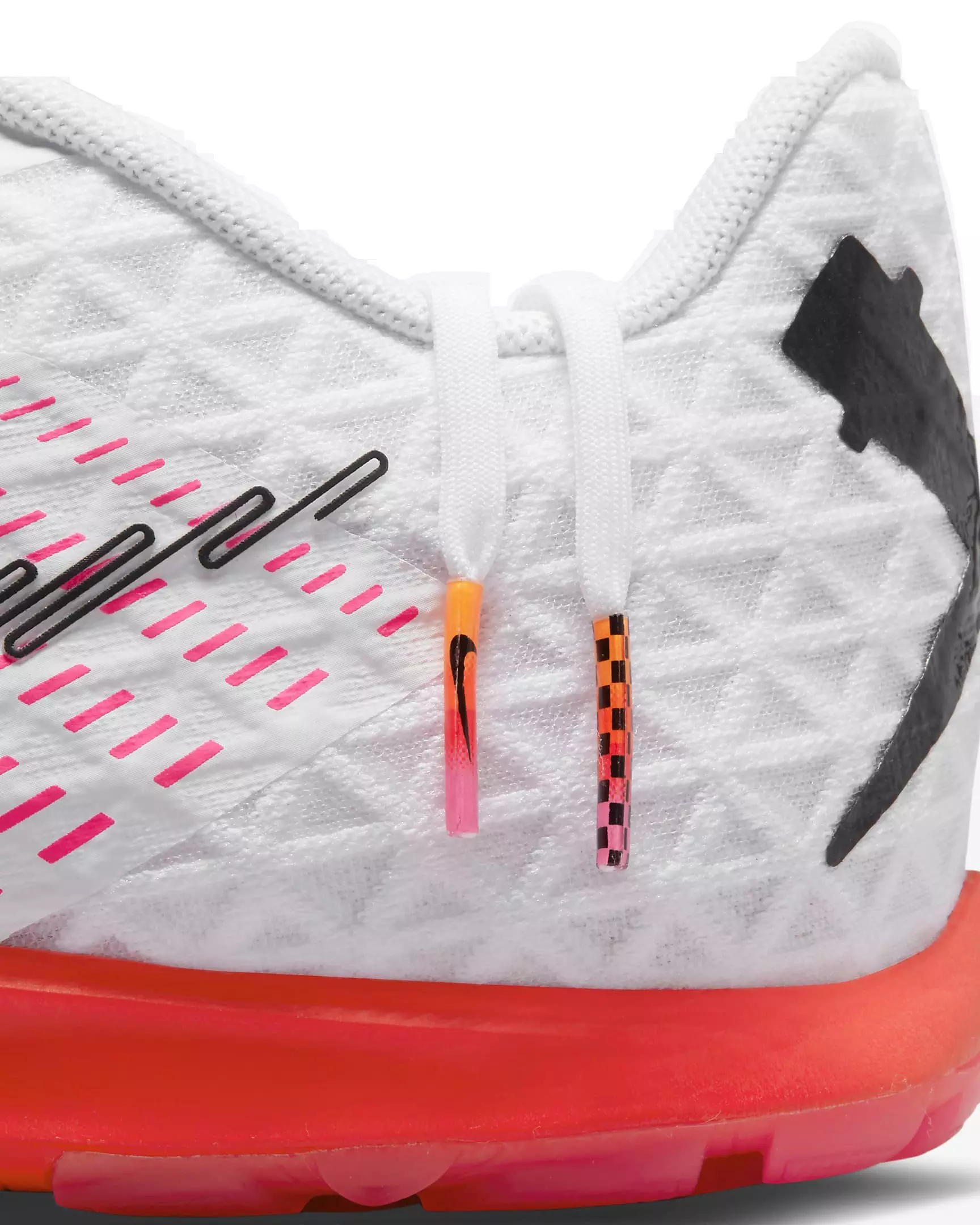 Nike Zoom Rival Waffle 5 "White/Bright Crimson/Black" Men's Track & Field Distance Spike - WHITE