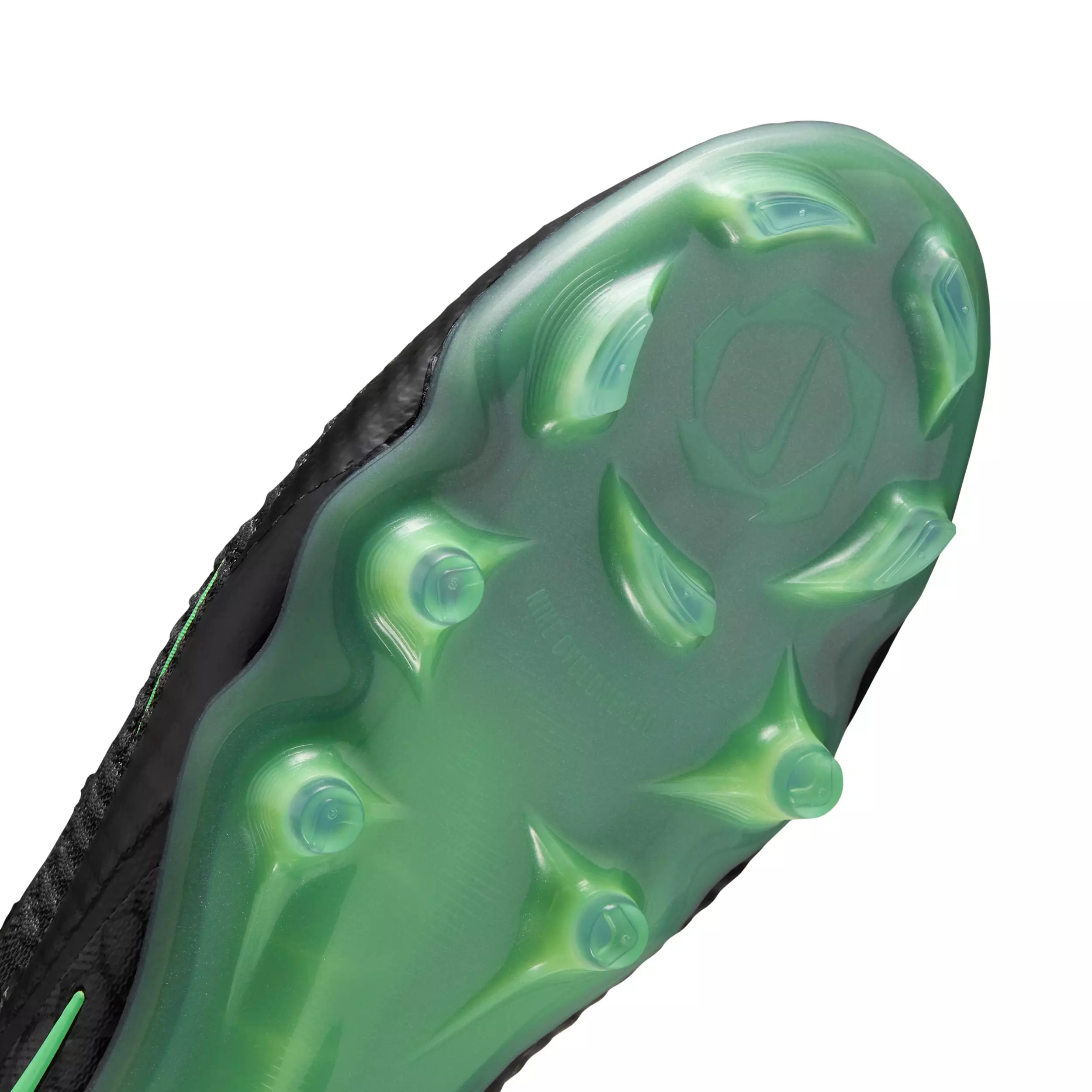 Nike Phantom 6 Low Elite FG "Black/Black/Illusion Green" Men's Soccer Cleat - BLACK/BLACK/GREEN