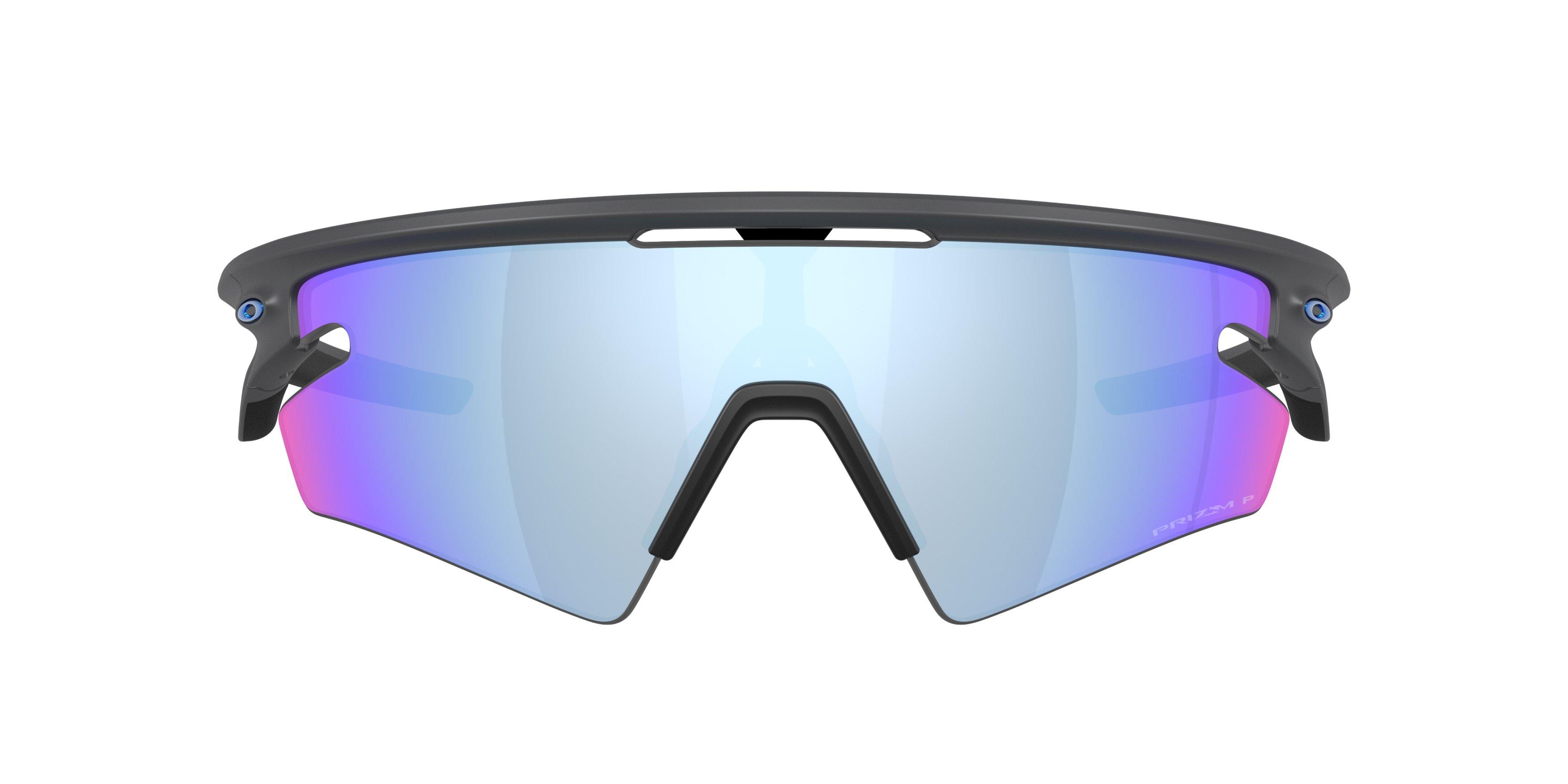 Oakley Sphaera Slash Prizm Deep Water Polarized Sunglasses &ndash; Matte Carbon - GREY/BLUE Thumbnail View 2